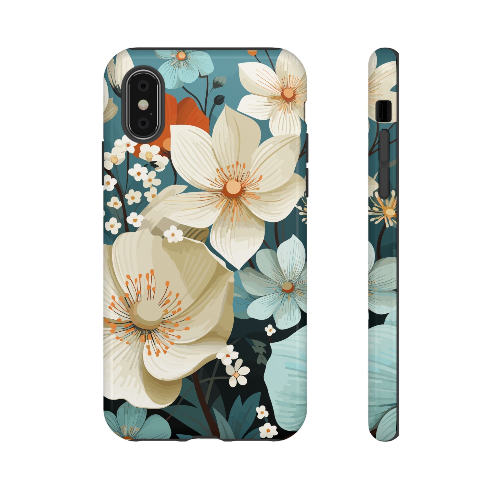 Floral Phone Case, Stylish Tough Cases with Botanical Design, Flower Print Phone Cover, Gifts for Nature Lovers, Eco-Friendly Mobile Cover