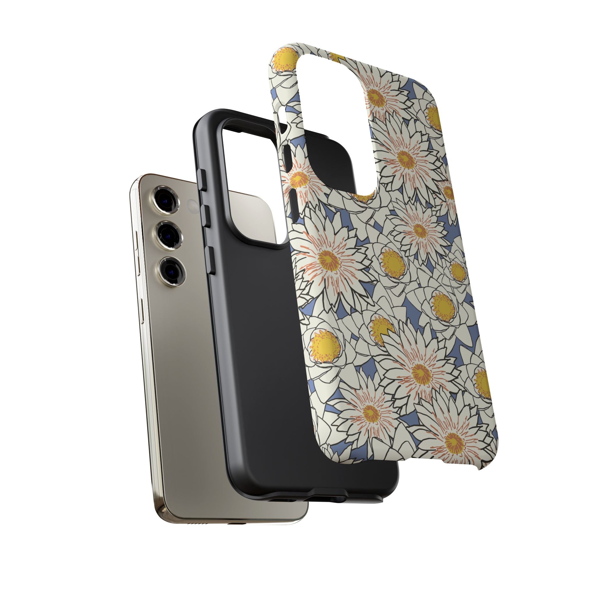 Stylish Phone Case, Floral Protective Cover, Gift for Nature Lovers, Trendy Tech Accessory, Customizable Phone Case
