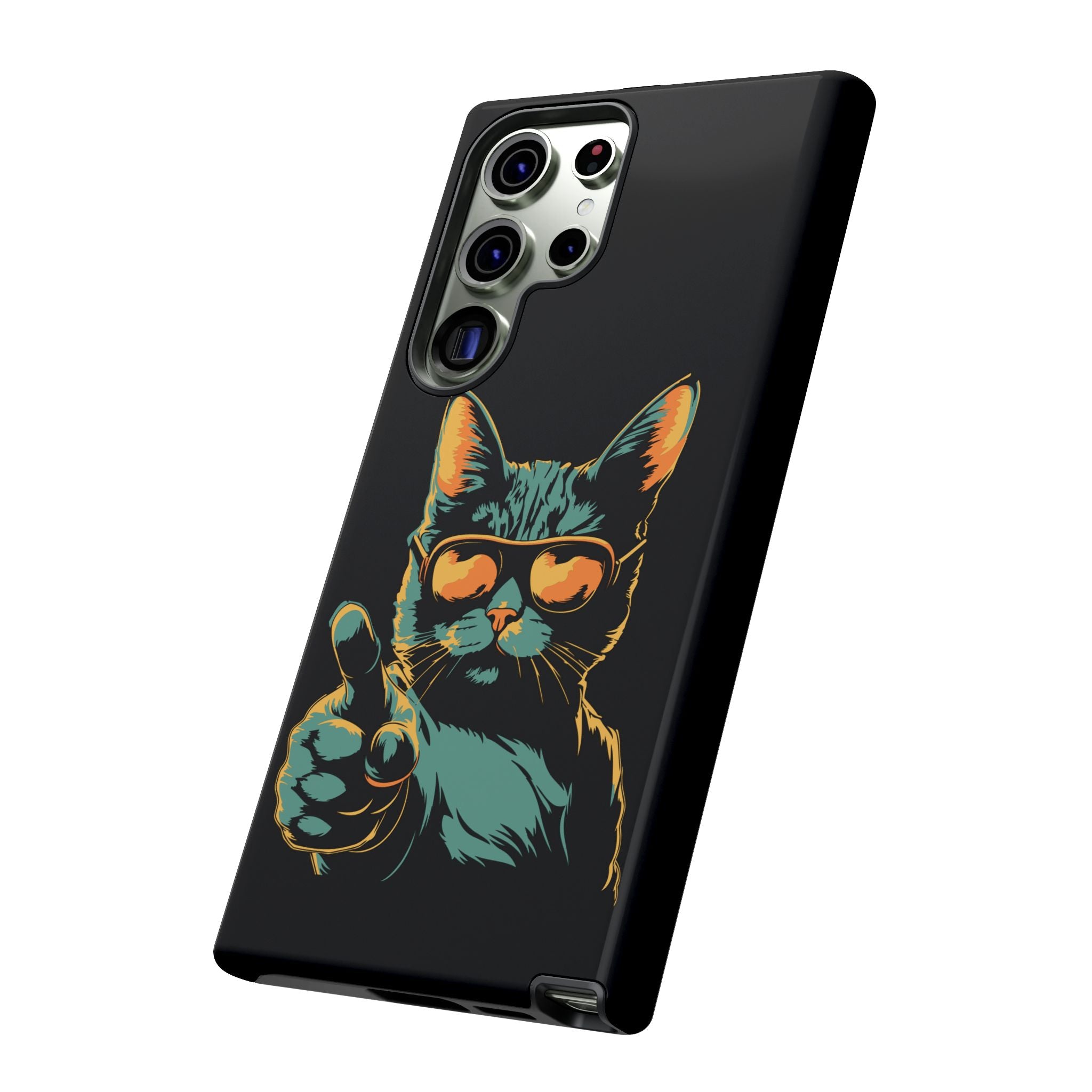 Cool Cat Phone Case, Stylish Phone Cover, Pet Lover Gift, Cute Cat Design, Fun Cat Accessories