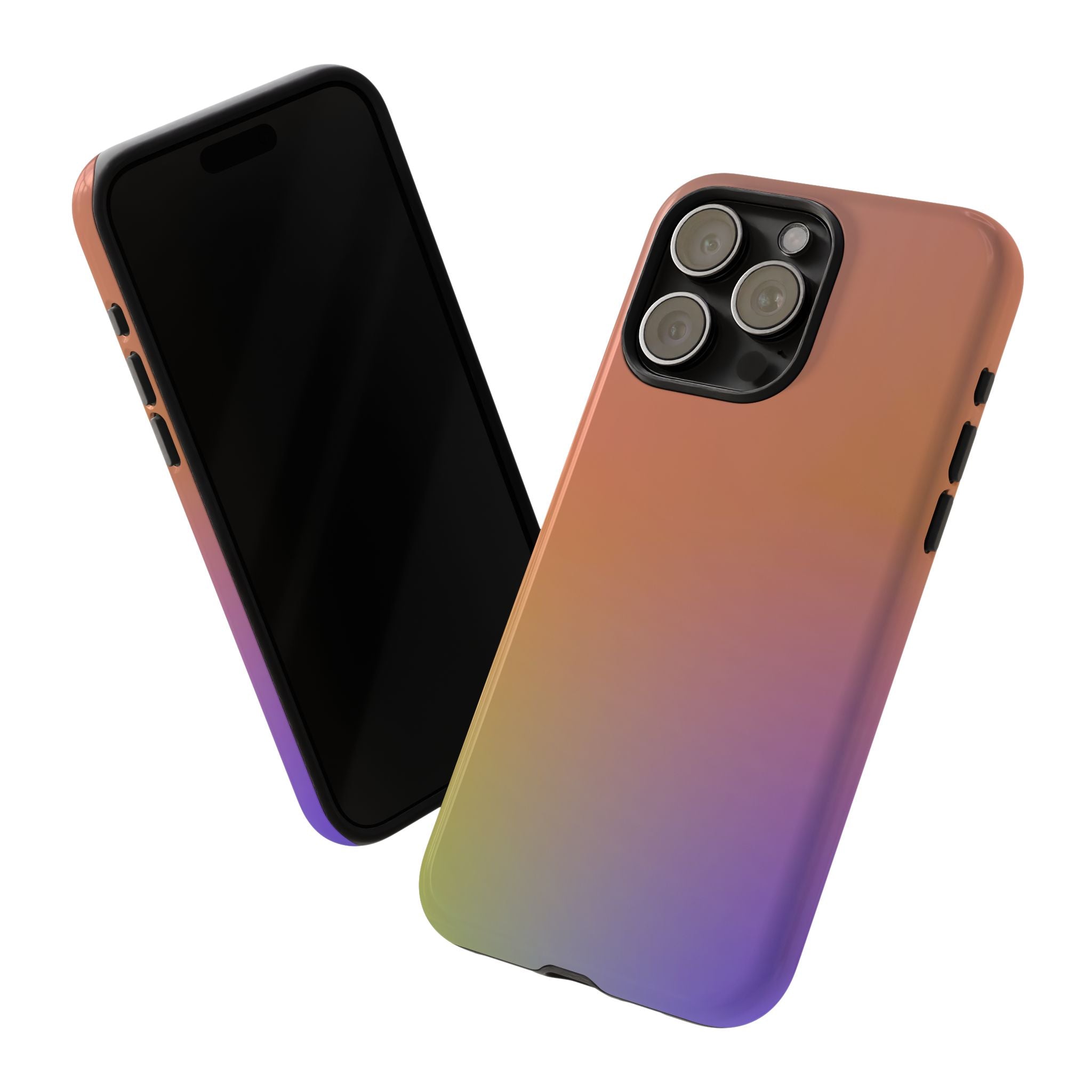 Colorful Gradient Phone Case, Tough Cases for iPhone, Customizable Phone Cover, Trendy Tech Accessory, Gift for Tech Lovers