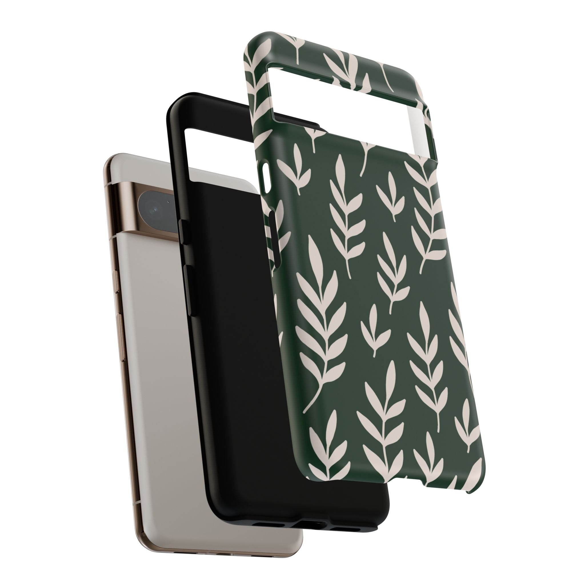 Leafy Phone Case, Tough Cases for Nature Lovers, Green Leaf Design, Eco-Friendly, Stylish Mobile Cover, Gift for Her