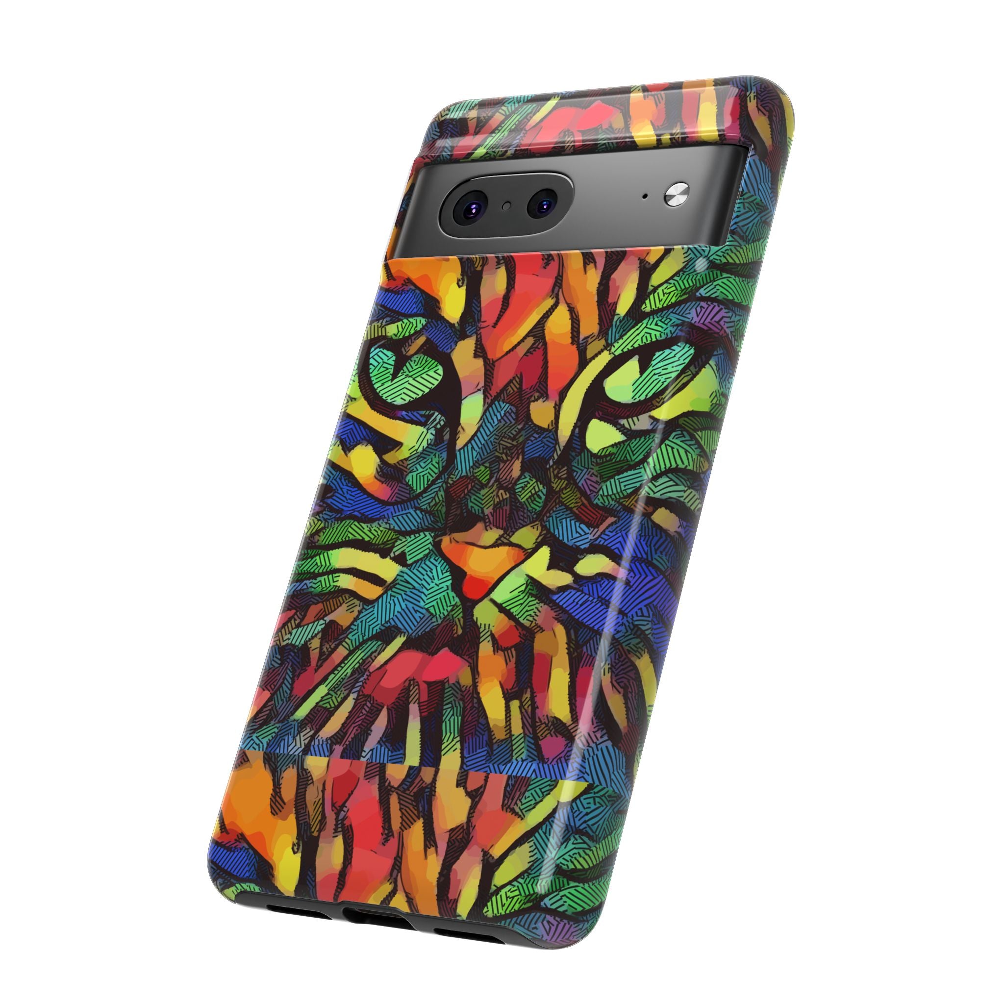 Colorful Phone Cases for Vibrant Style - Tough Cases, Unique Gifts, Animal Print, Artistic Design, Phone Accessories, Eco-Friendly