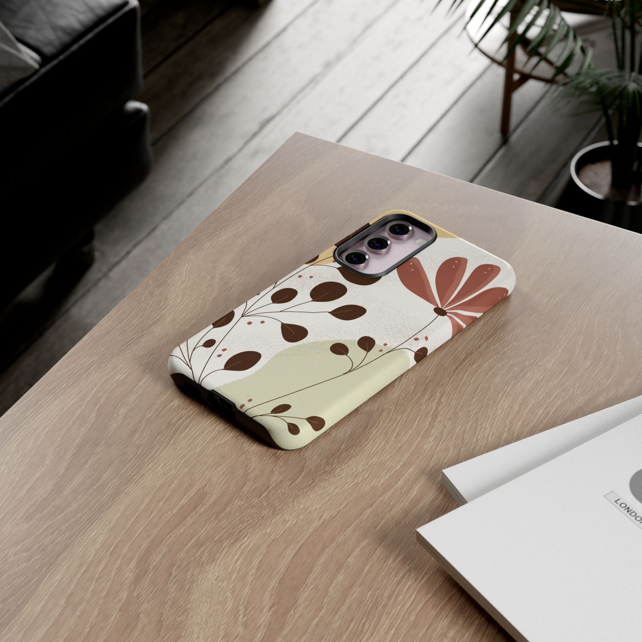Floral Phone Case - Stylish Tough Cases for Women, Trendy Phone Cover, Gift for Her, Birthday Present, Everyday Use