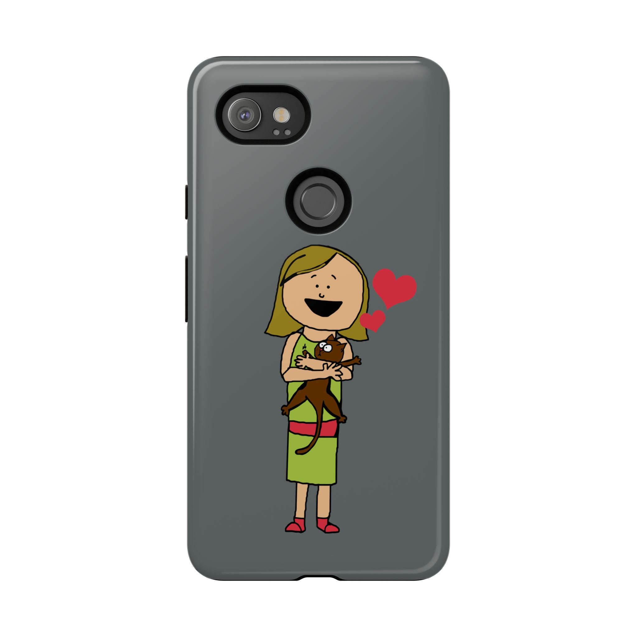 Pet Lover's Phone Case, Cute Animal Phone Cover, Gift for Dog Lovers, Cartoon Design, Fun Smartphone Accessory