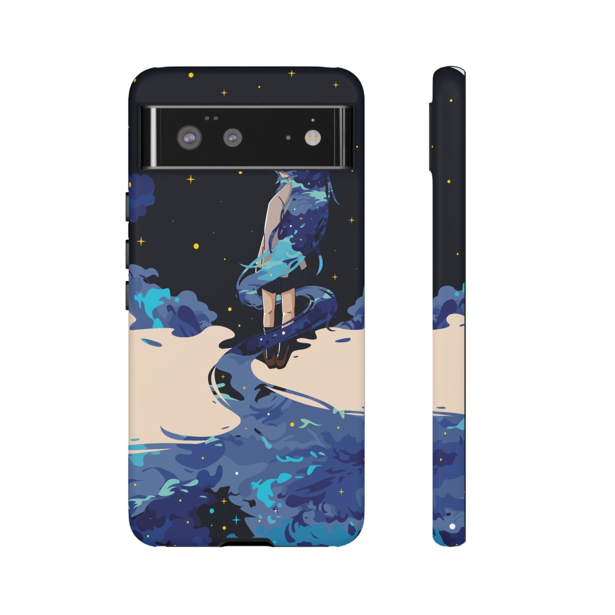 Galaxy-Inspired Phone Case, Celestial Design, Tough Phone Cover, Gift for Space Lovers, Artsy Accessories, Unique Merchandise