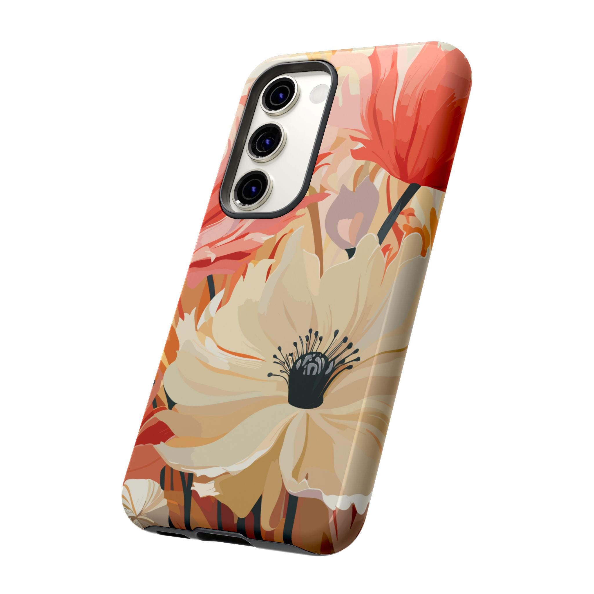 Floral Phone Case, Tough Protective Cover for Floral Lovers, Perfect Gift for Friends, Spring Celebration, Art Lovers Gift