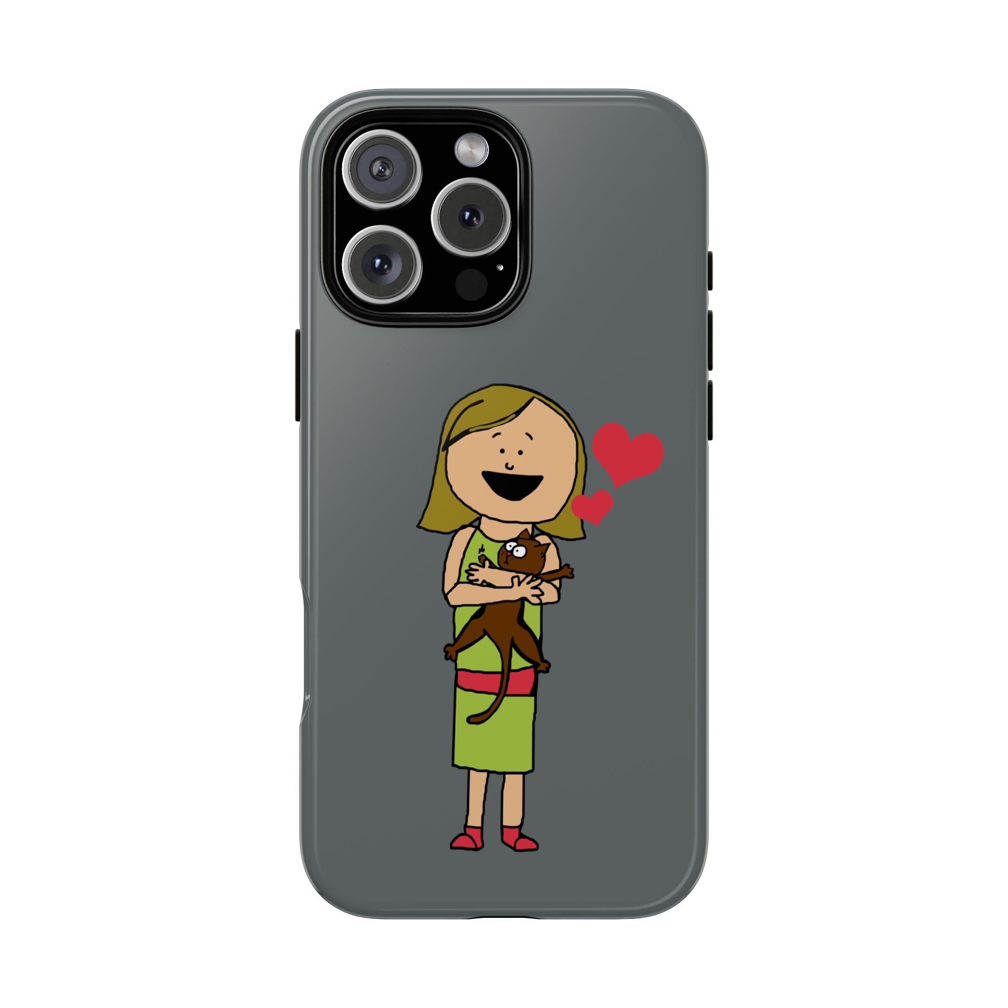 Pet Lover's Phone Case, Cute Animal Phone Cover, Gift for Dog Lovers, Cartoon Design, Fun Smartphone Accessory