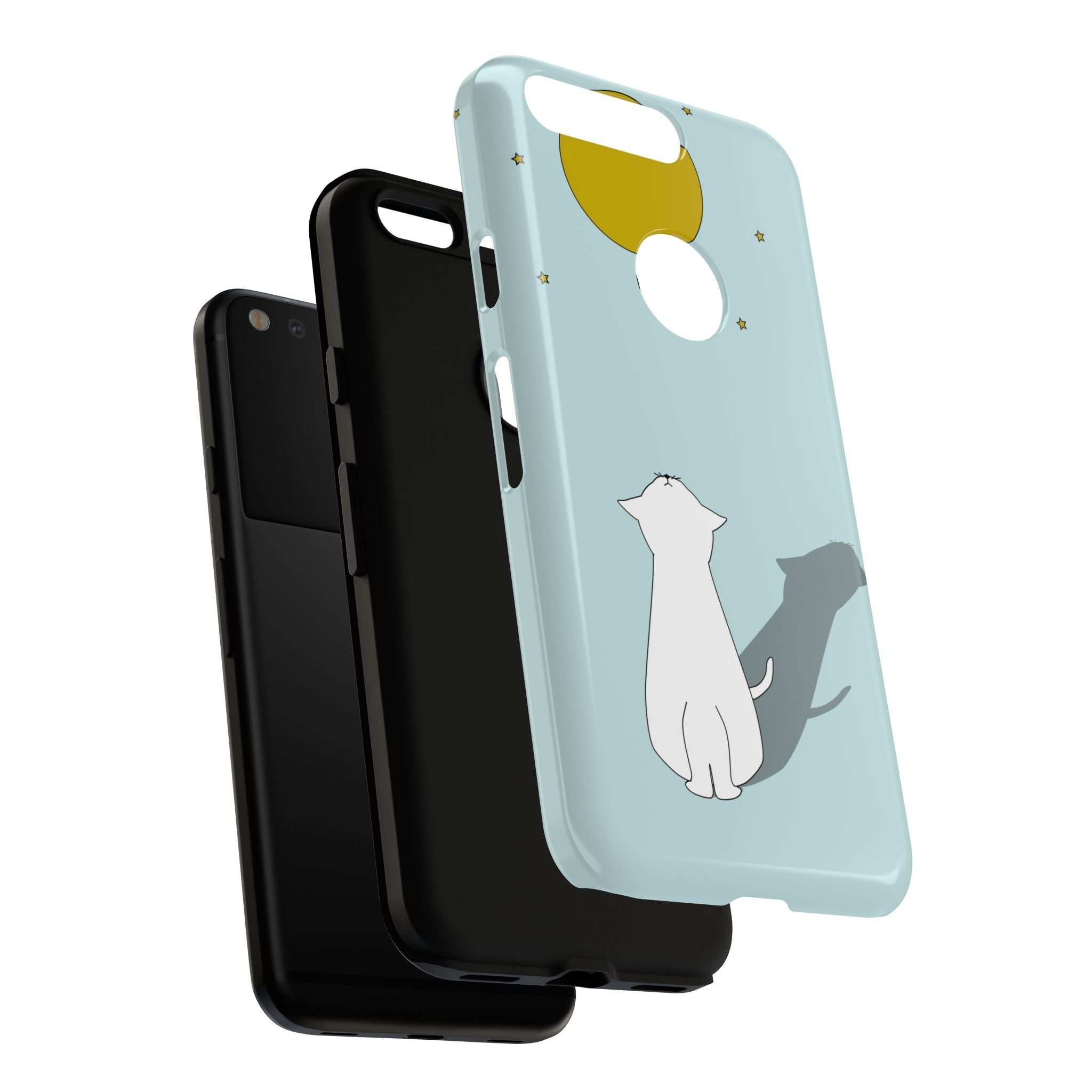 Cute Cat Phone Case, Tough Phone Cover, Pet Lover Gift, Unique Case, Animal Decor, Birthday Gift