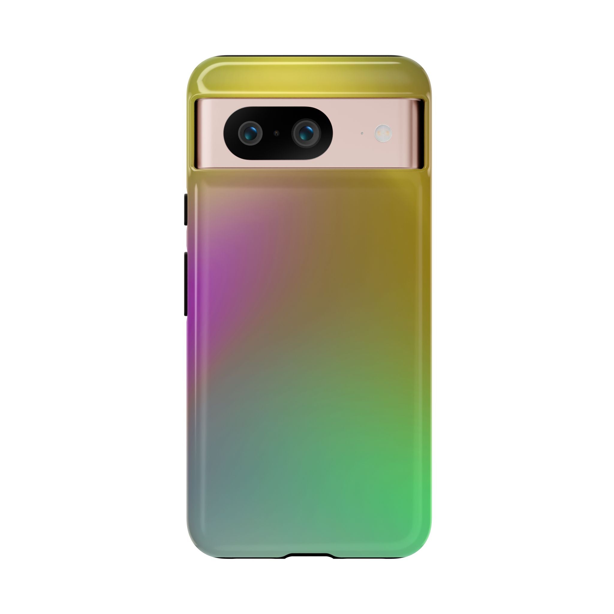 Vibrant Phone Case, Tough Cases, Colorful Phone Cover, Durable Mobile Case, Yellow Green Gradient Design