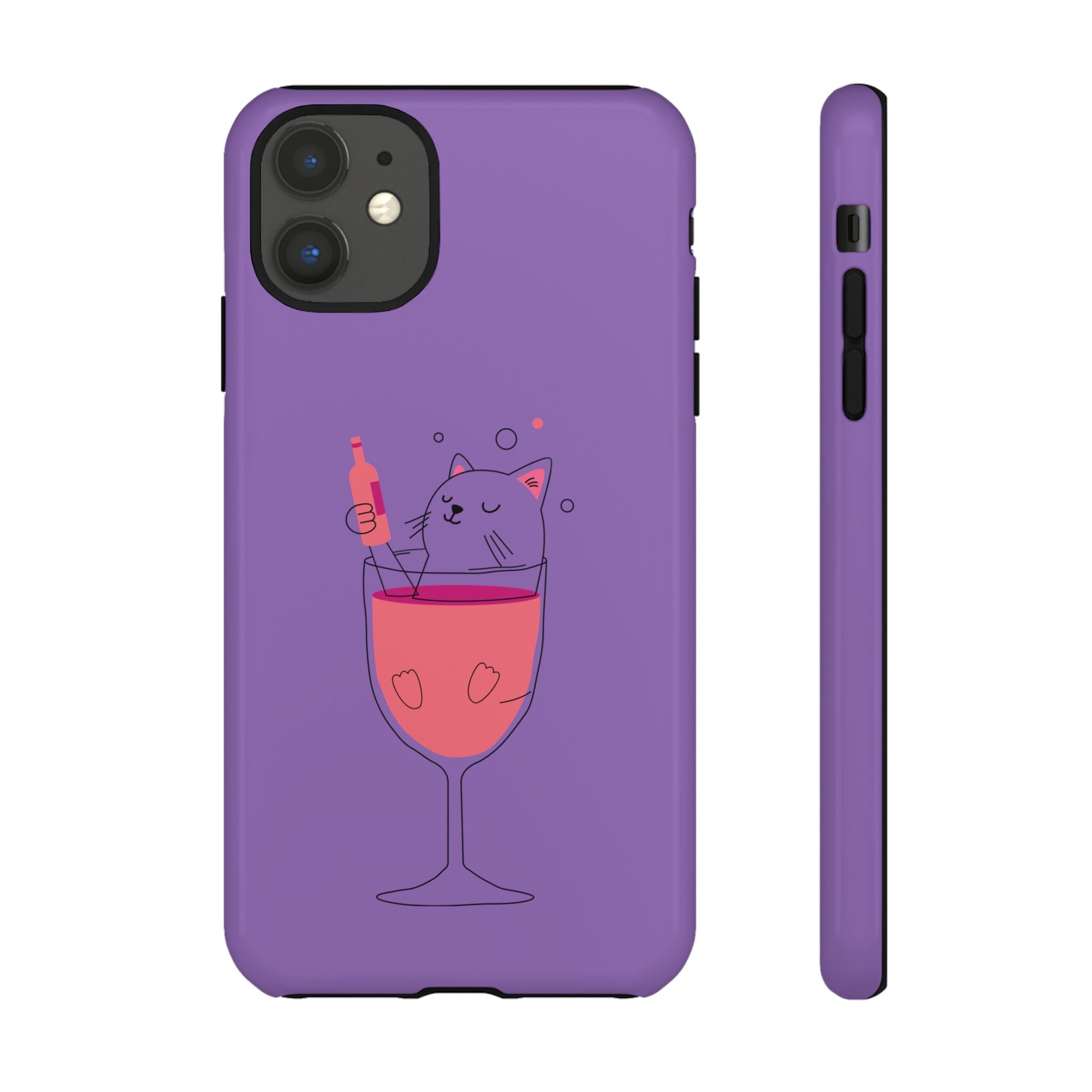 Cute Cat Phone Case, Fun Gift for Cat Lovers, Colorful Phone Cover, Pet Lover Accessory, Unique Cat Themed Case