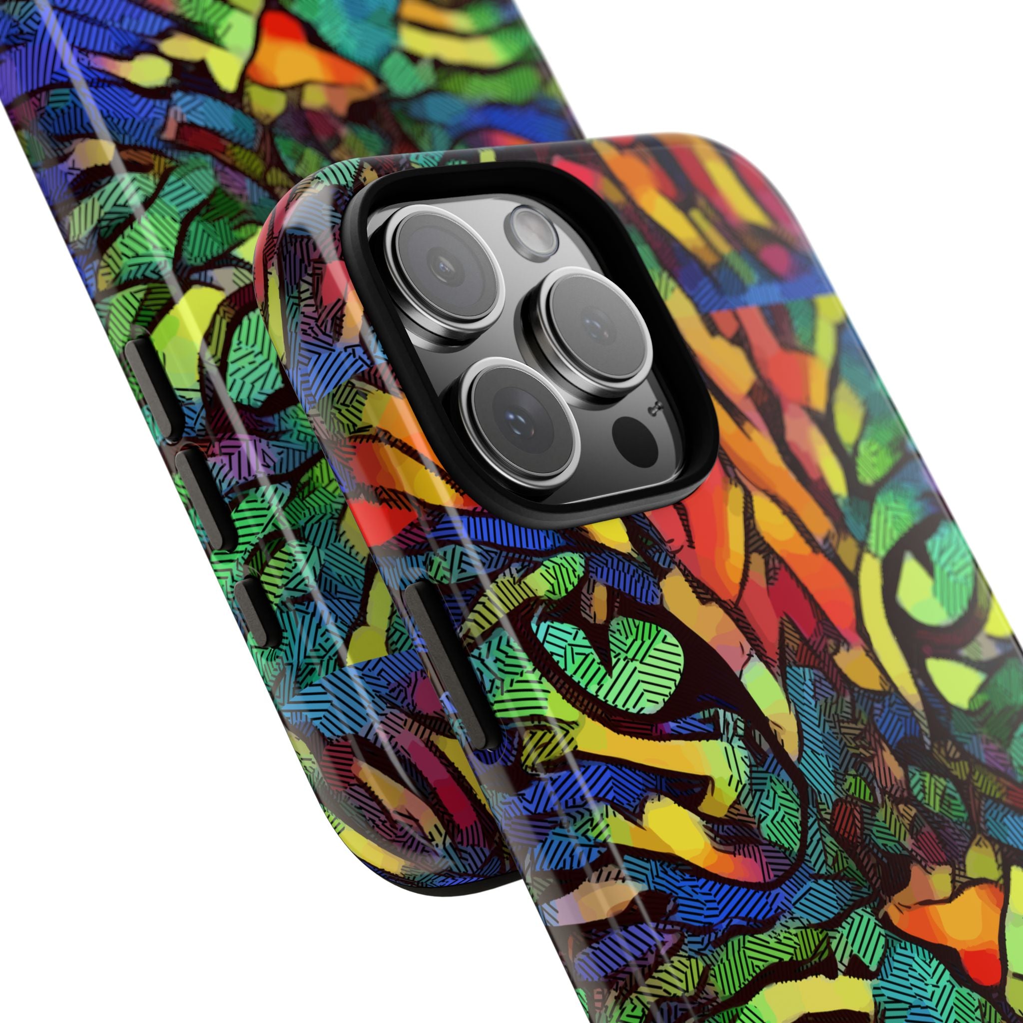 Colorful Phone Cases for Vibrant Style - Tough Cases, Unique Gifts, Animal Print, Artistic Design, Phone Accessories, Eco-Friendly