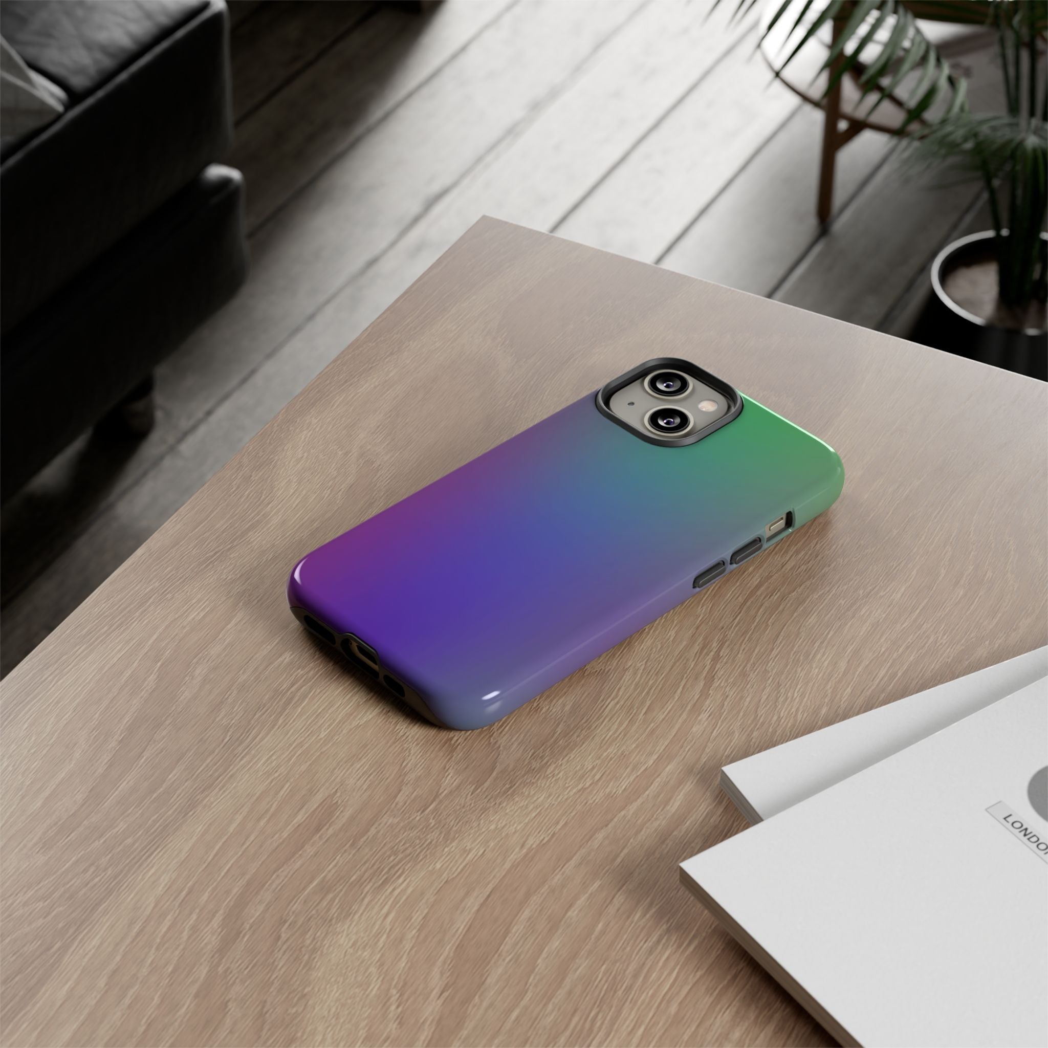 Gradient Phone Case, Durable Phone Protector, Trendy Cell Phone Accessory, Gift for Tech Lovers, Stylish Mobile Case