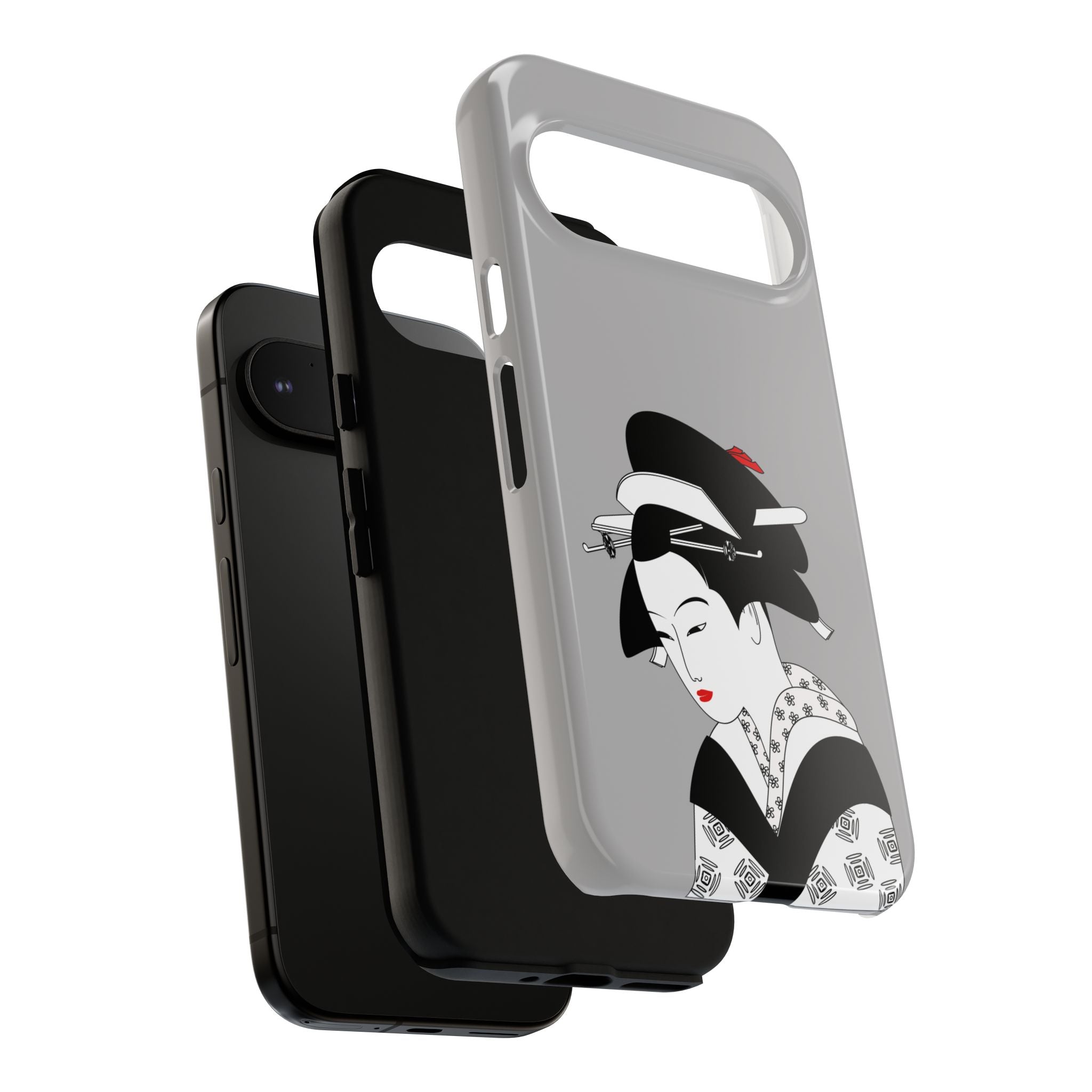 Stylish Phone Case with Japanese Geisha Design, Tough Phone Case, Cute Phone Cover, Japanese Art, Ethnic Style