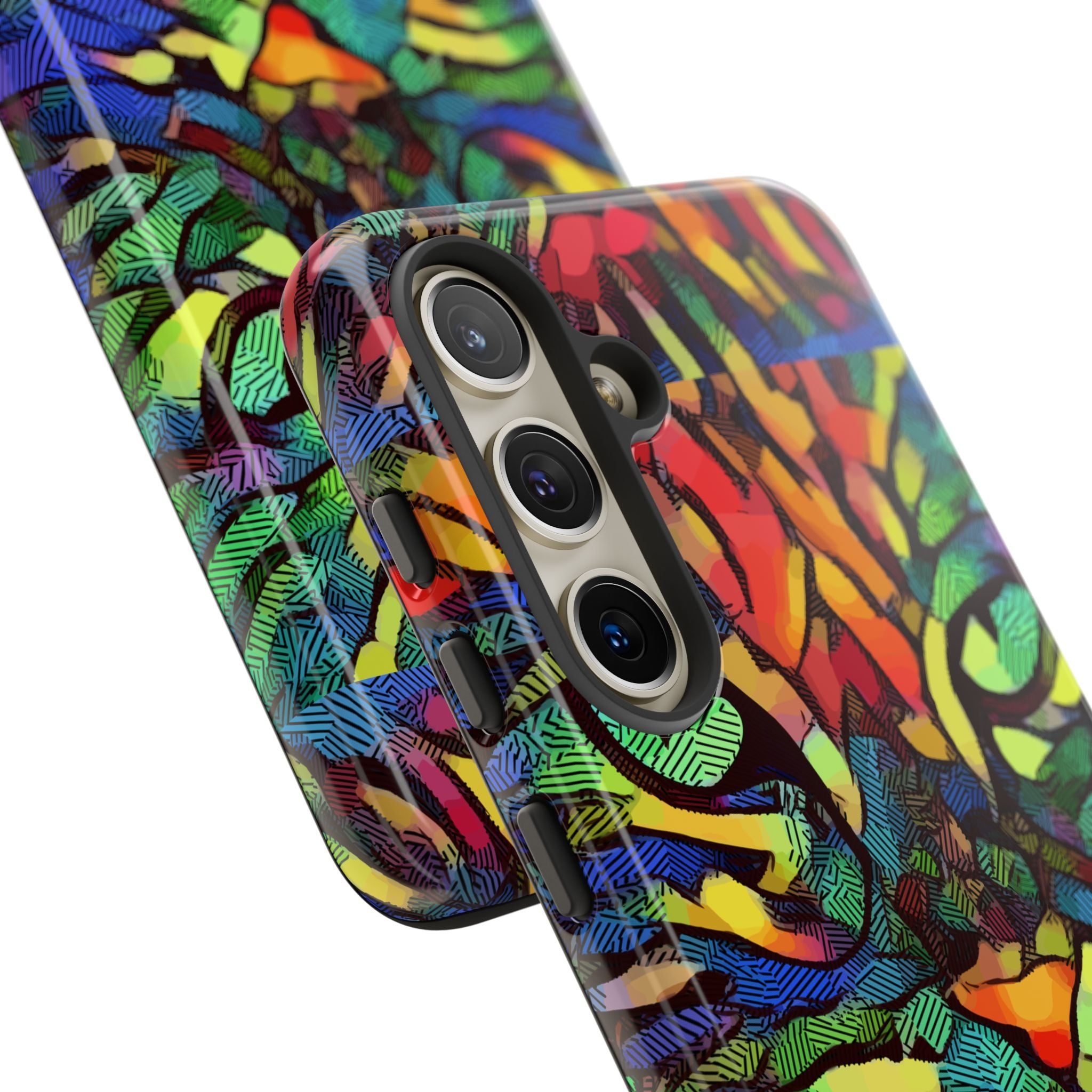 Colorful Phone Cases for Vibrant Style - Tough Cases, Unique Gifts, Animal Print, Artistic Design, Phone Accessories, Eco-Friendly