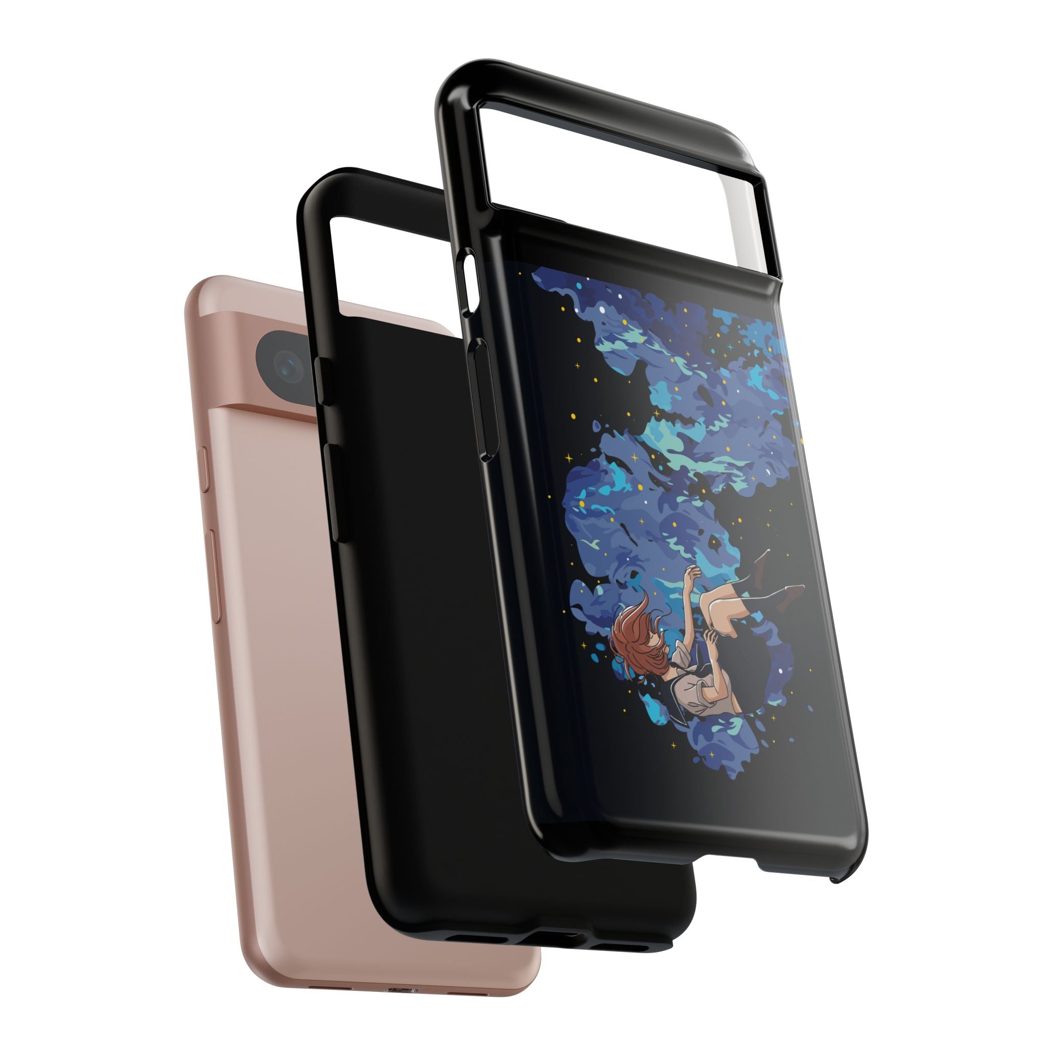 Tough Cases Phone Case - Artistic Galaxy Design, Cute Sleeve for Teens, Gift for Students, Unique Mobile Accessory, Trendy Tech Protection