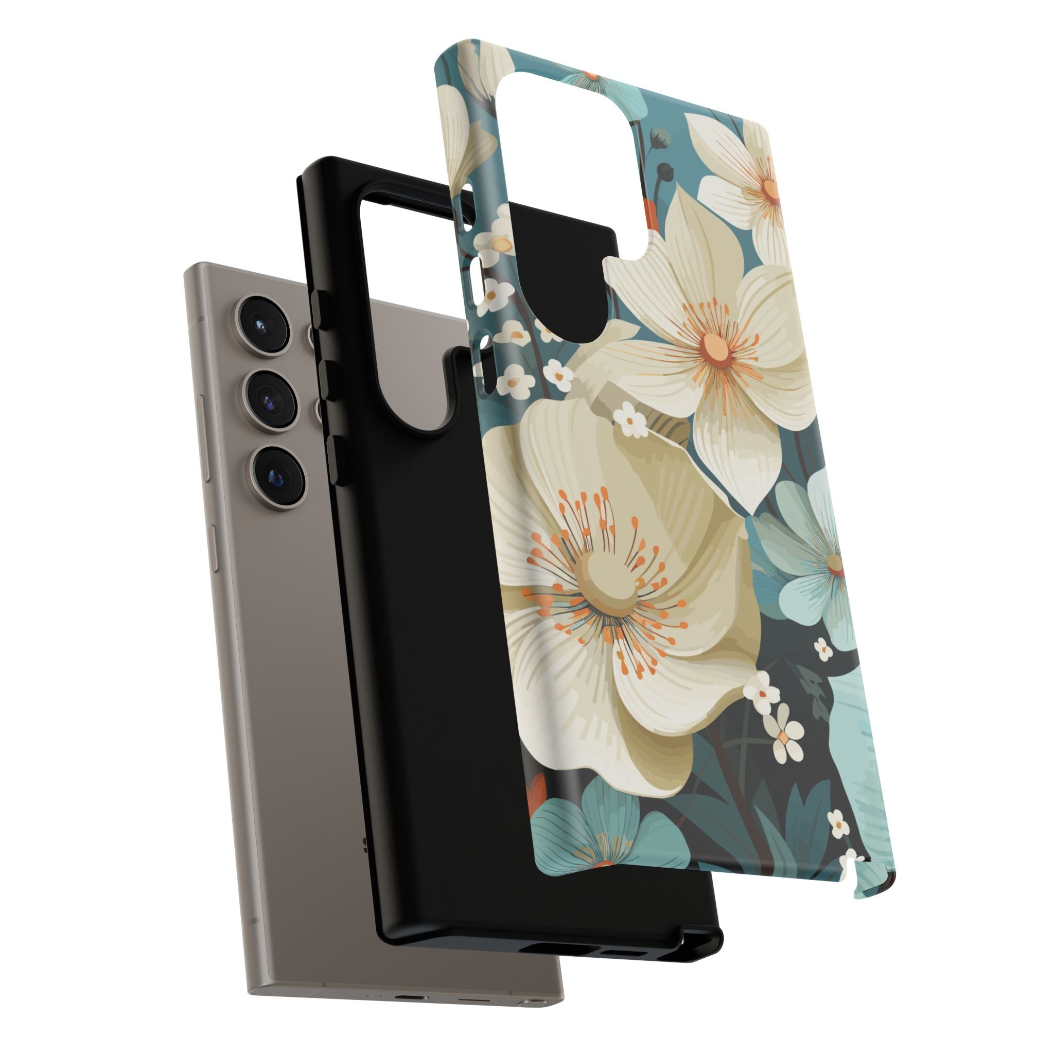 Floral Phone Case, Stylish Tough Cases with Botanical Design, Flower Print Phone Cover, Gifts for Nature Lovers, Eco-Friendly Mobile Cover