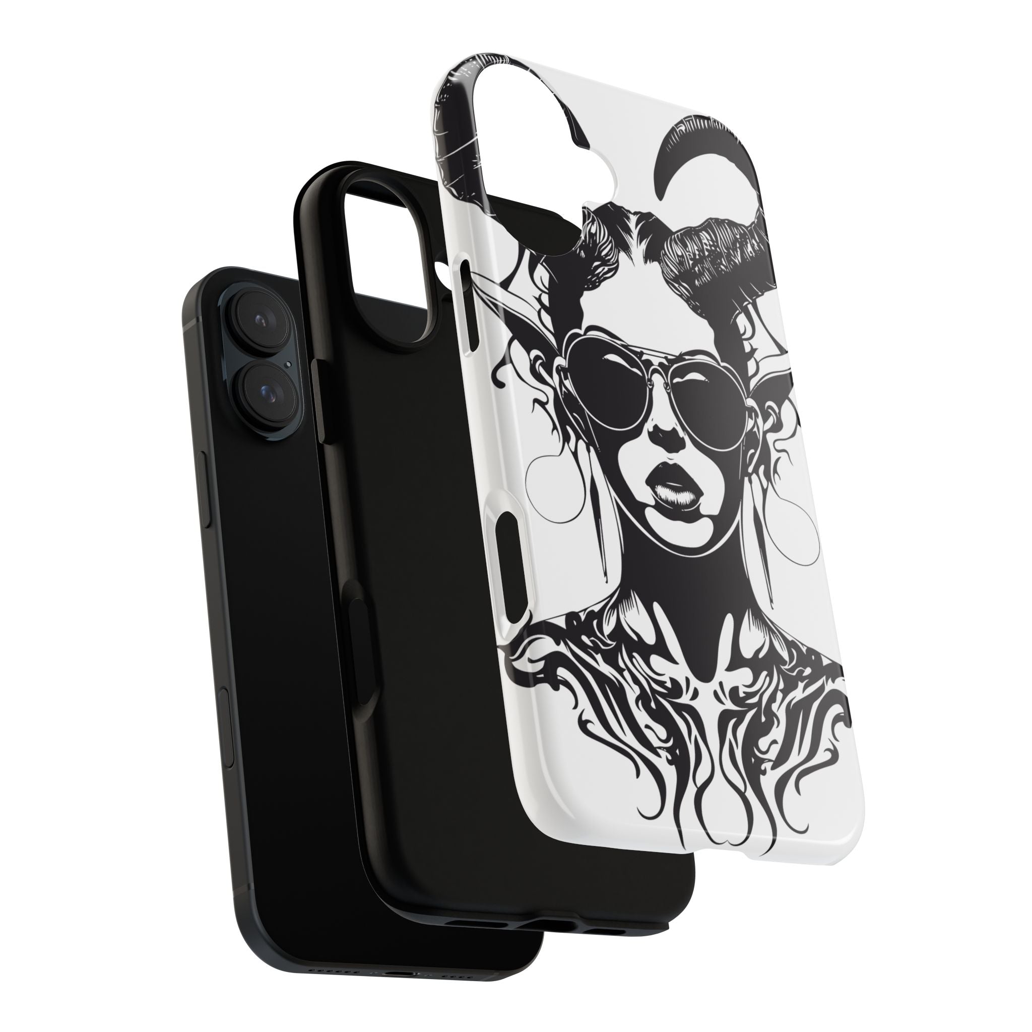 Tough Cases: Stylish Phone Case with Edgy Design, Protective Cover, Gift for Her, Trendy Accessories, Unique Art, Holiday Present