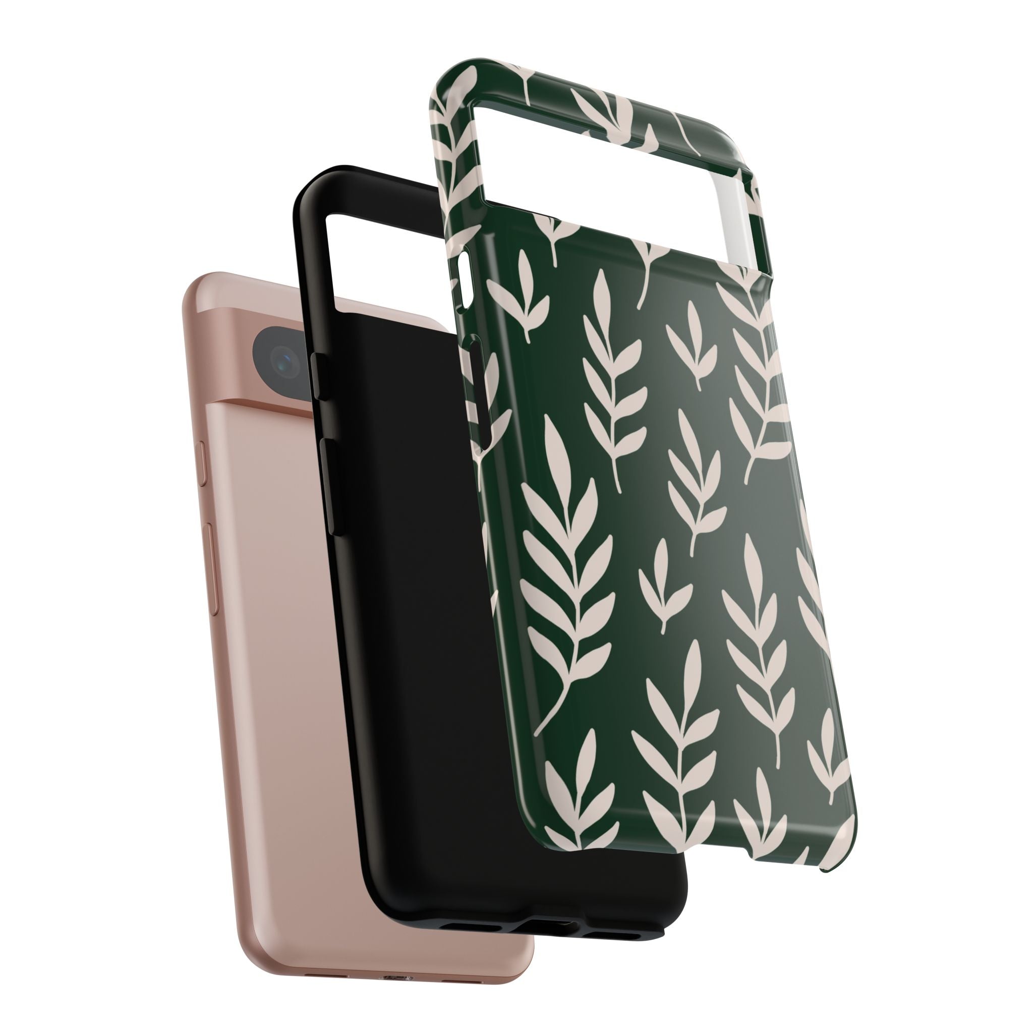 Leafy Phone Case, Tough Cases for Nature Lovers, Green Leaf Design, Eco-Friendly, Stylish Mobile Cover, Gift for Her