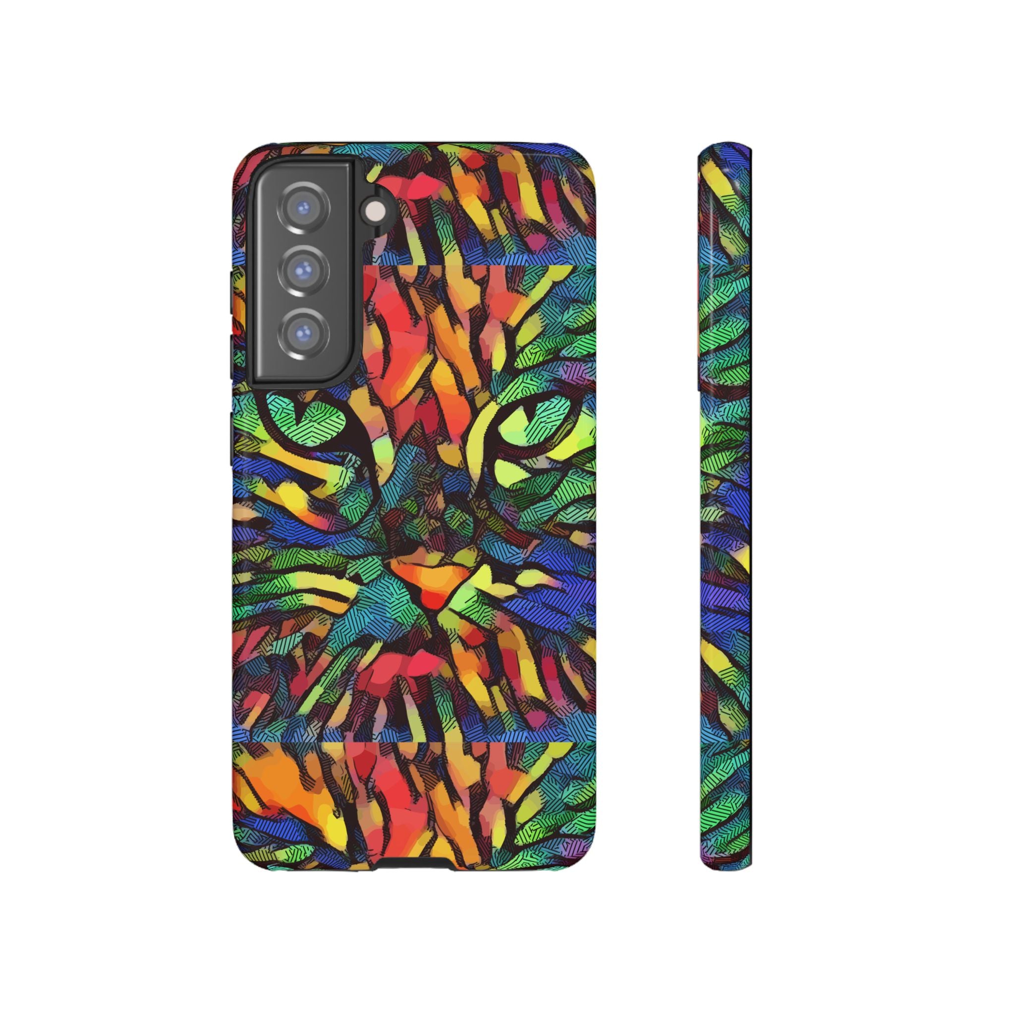 Colorful Phone Cases for Vibrant Style - Tough Cases, Unique Gifts, Animal Print, Artistic Design, Phone Accessories, Eco-Friendly