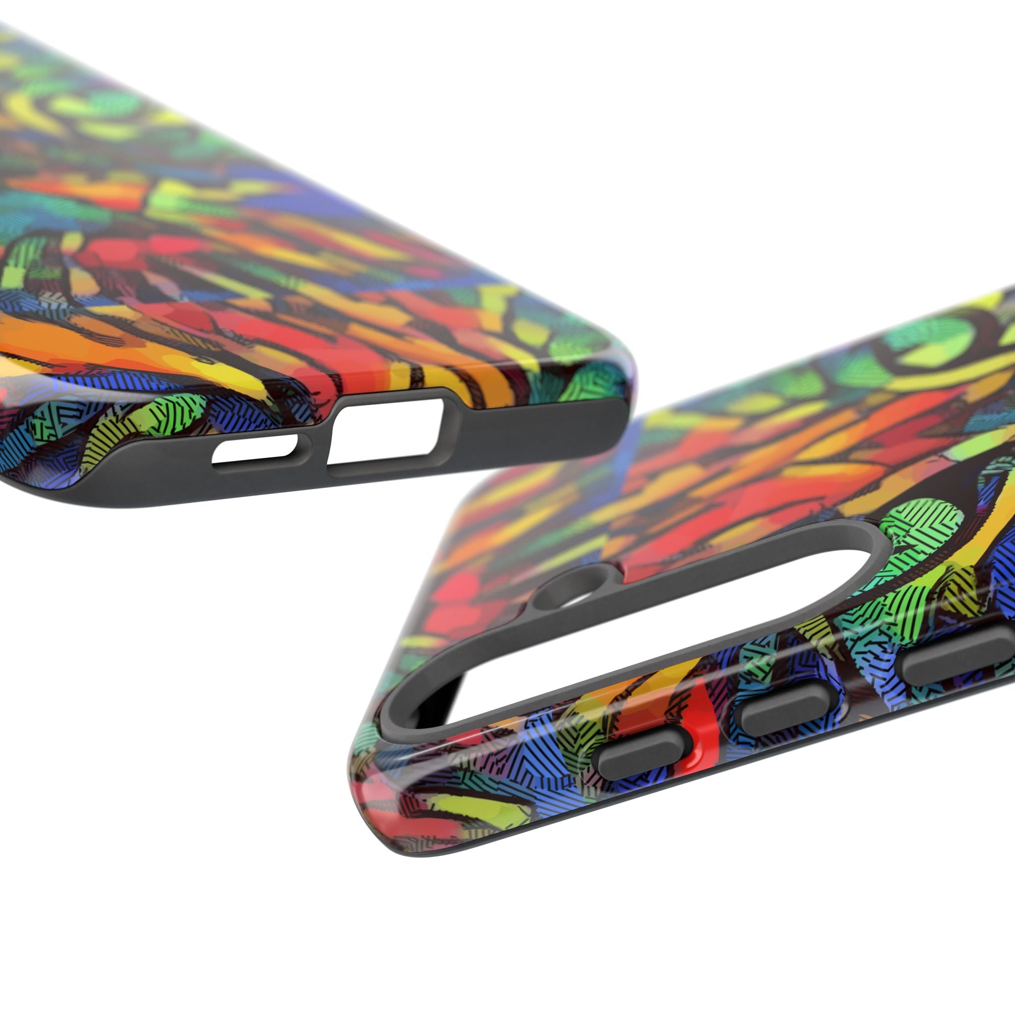 Colorful Phone Cases for Vibrant Style - Tough Cases, Unique Gifts, Animal Print, Artistic Design, Phone Accessories, Eco-Friendly