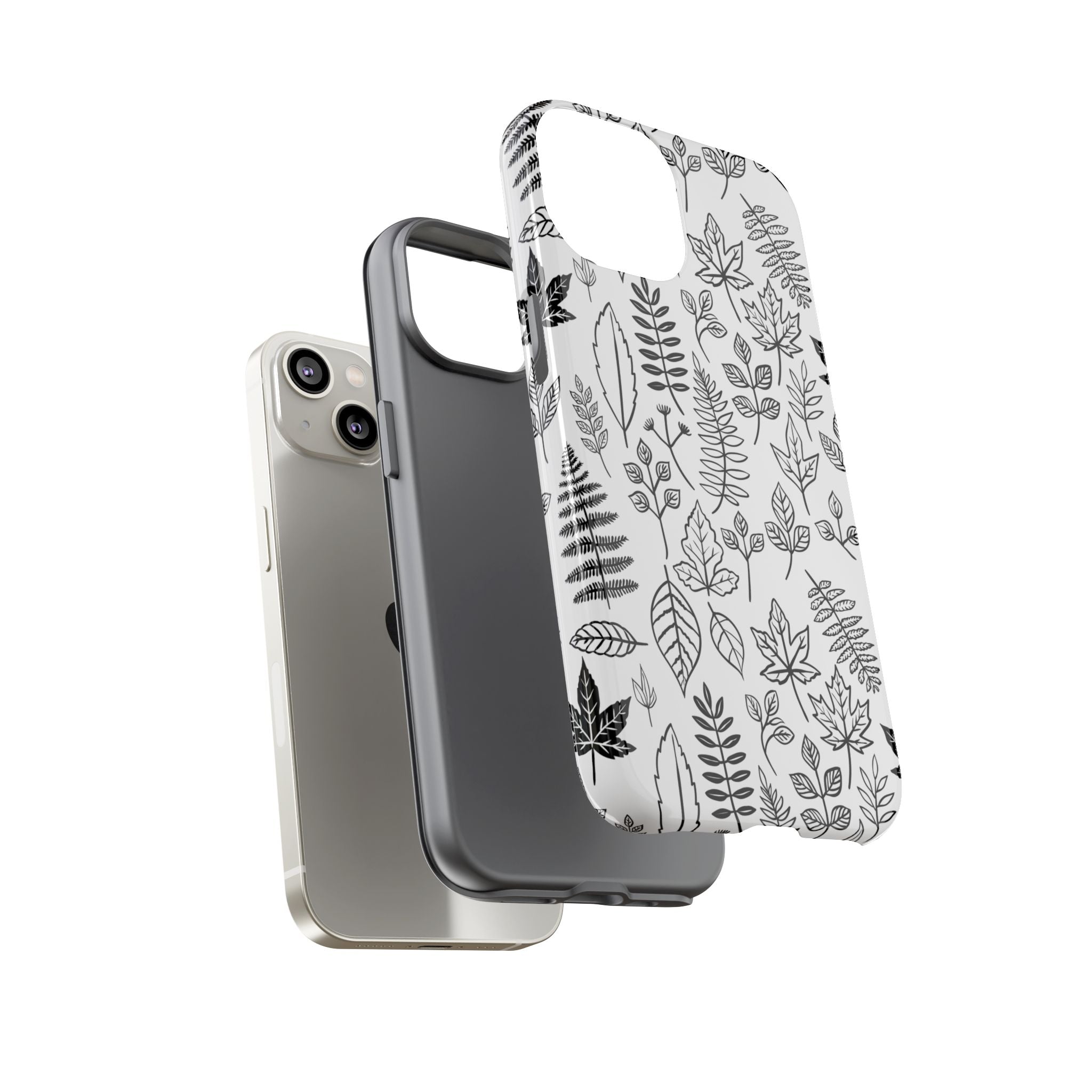 Stylish Phone Case for Nature Lovers, Botanical Design, Gift for Her, Fall Accessories, Customizable Tech Gear