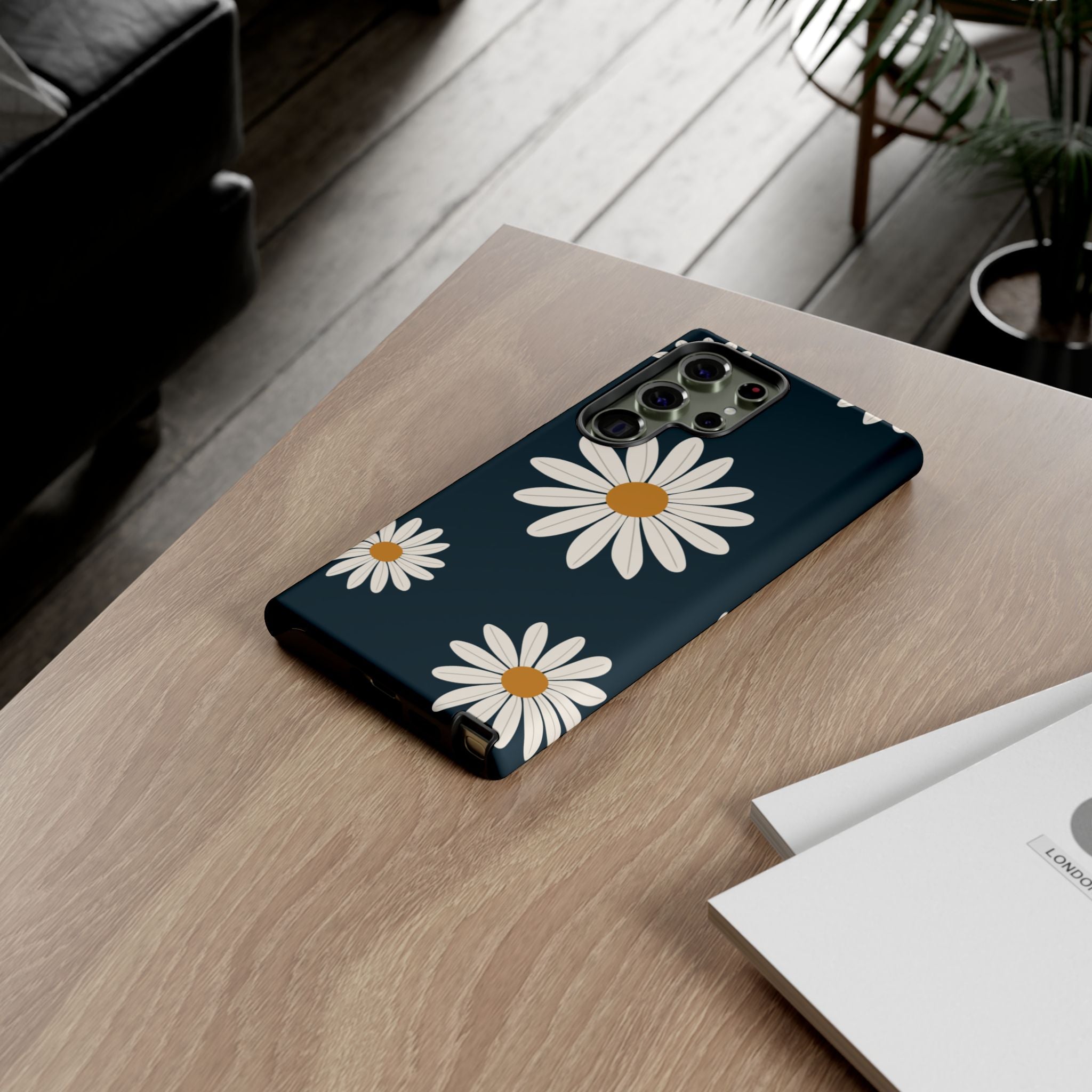 Daisy Phone Case, Floral Phone Cover, Tough Phone Case, Gift for Flower Lovers, Smartphone Accessory, Spring Design