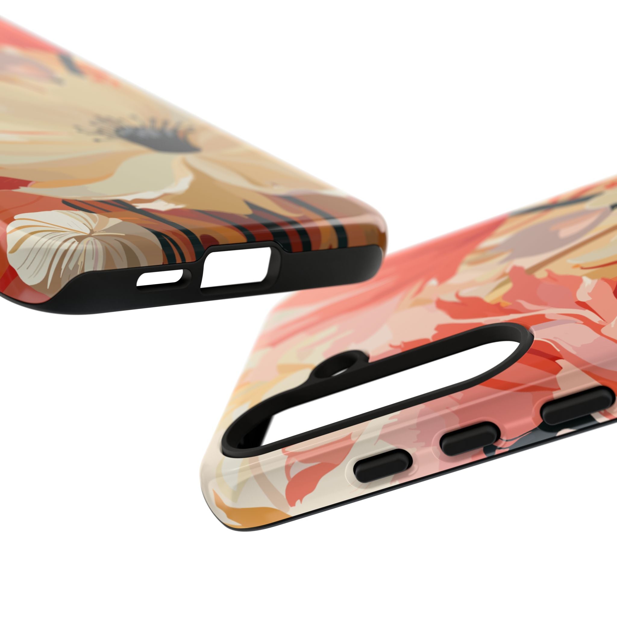 Floral Phone Case, Tough Protective Cover for Floral Lovers, Perfect Gift for Friends, Spring Celebration, Art Lovers Gift