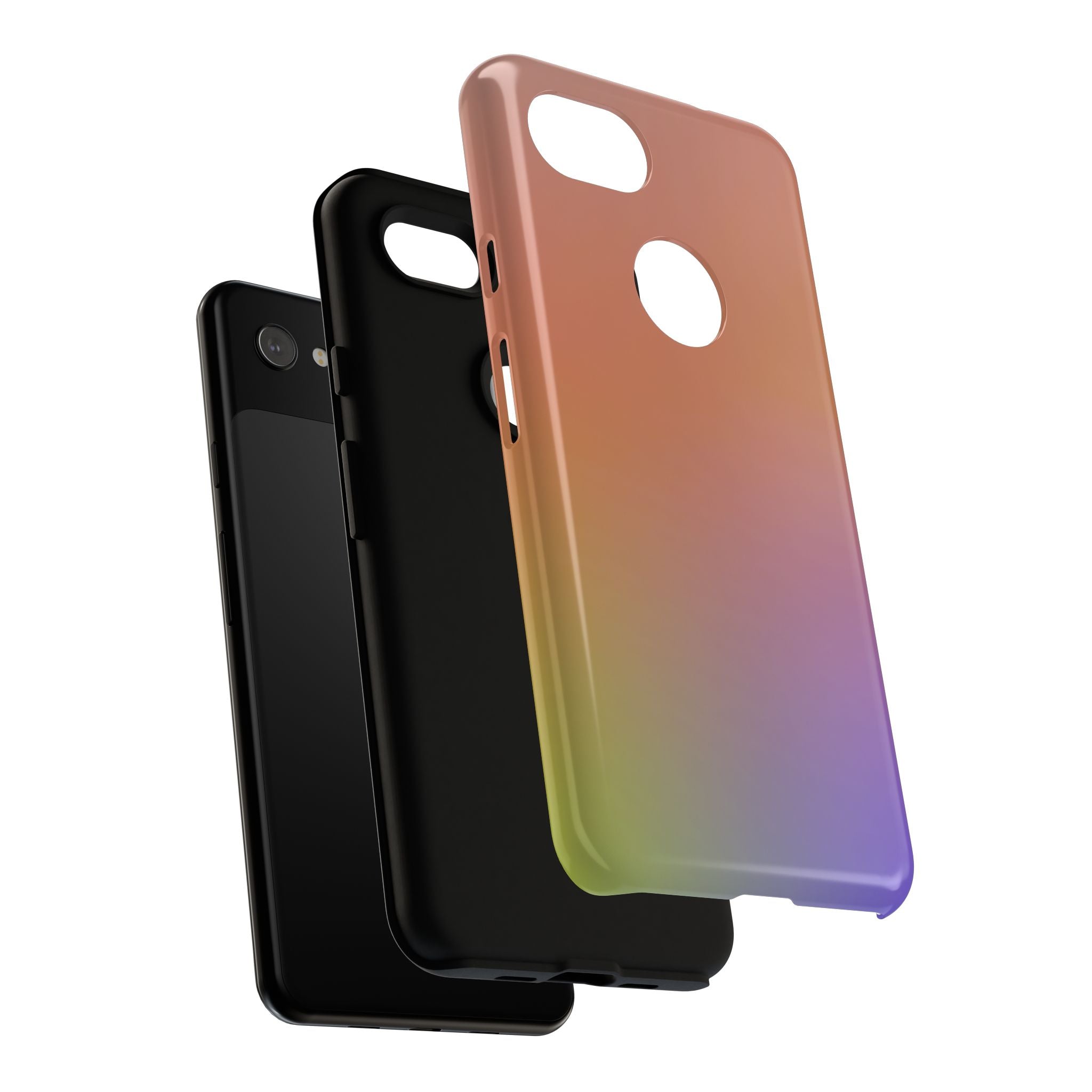 Colorful Gradient Phone Case, Tough Cases for iPhone, Customizable Phone Cover, Trendy Tech Accessory, Gift for Tech Lovers