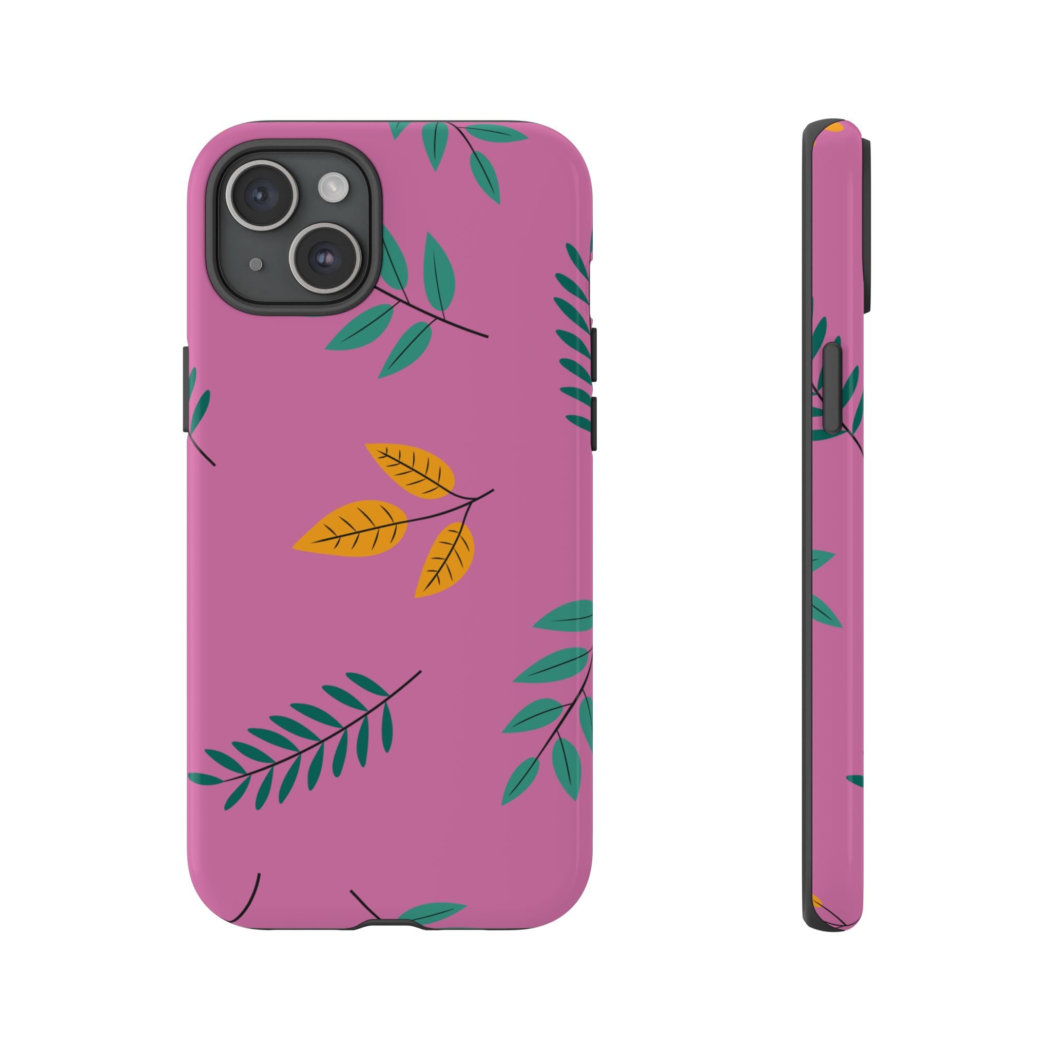 Feminine Floral Phone Case, Tough Cases for iPhone, Nature-Themed Tech Accessory, Cute Gift for Her, Botanical Design, Spring Decor