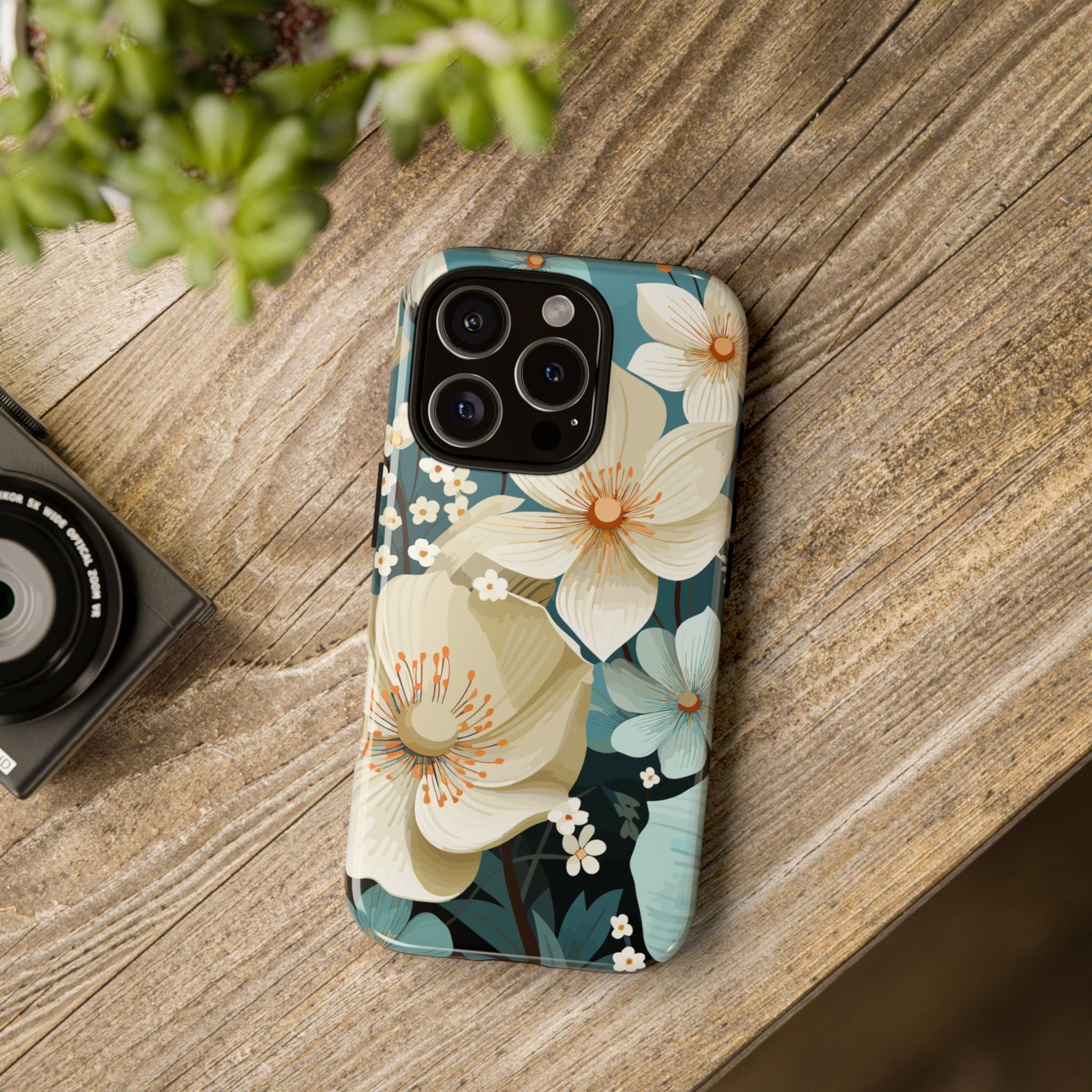 Floral Phone Case, Stylish Tough Cases with Botanical Design, Flower Print Phone Cover, Gifts for Nature Lovers, Eco-Friendly Mobile Cover