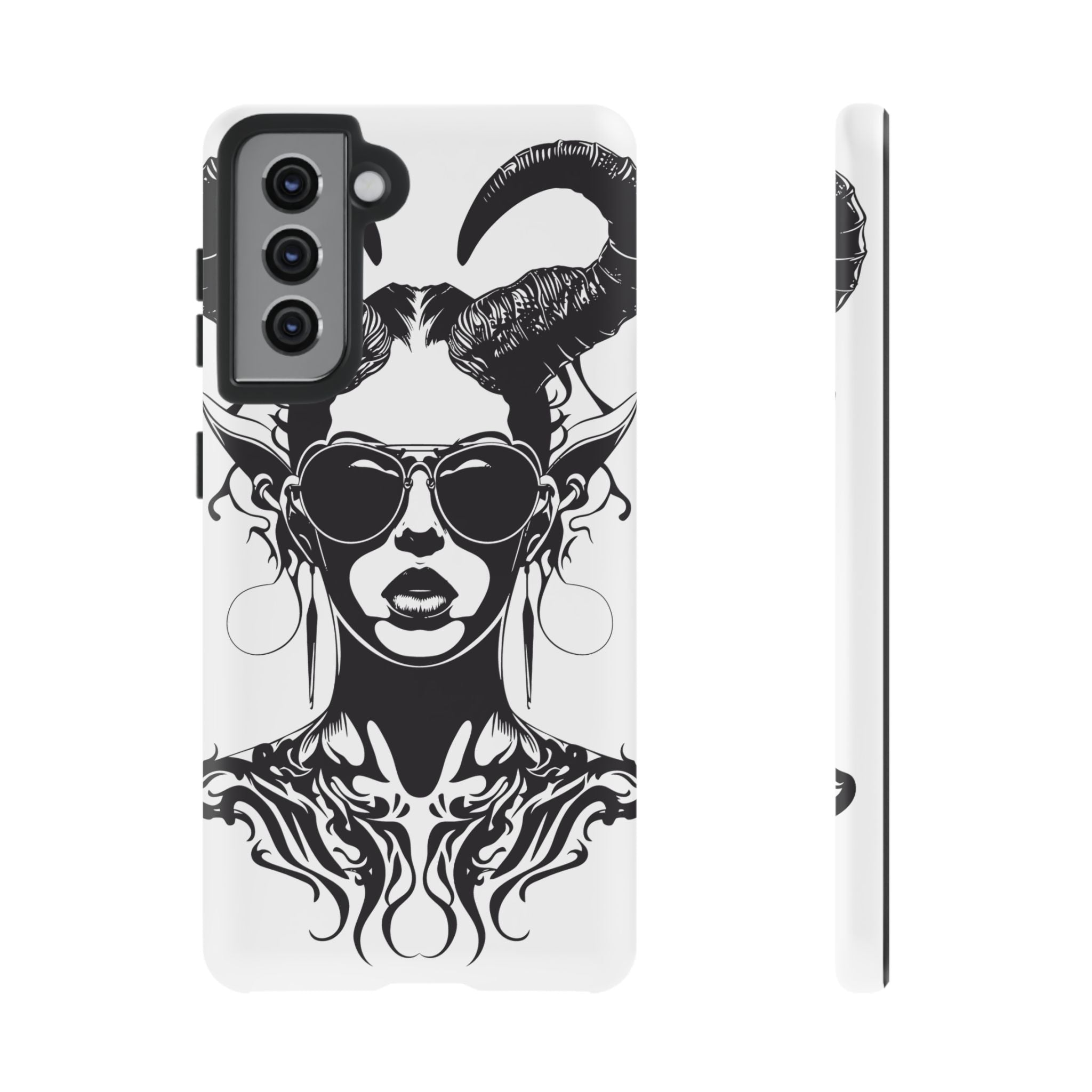 Tough Cases: Stylish Phone Case with Edgy Design, Protective Cover, Gift for Her, Trendy Accessories, Unique Art, Holiday Present