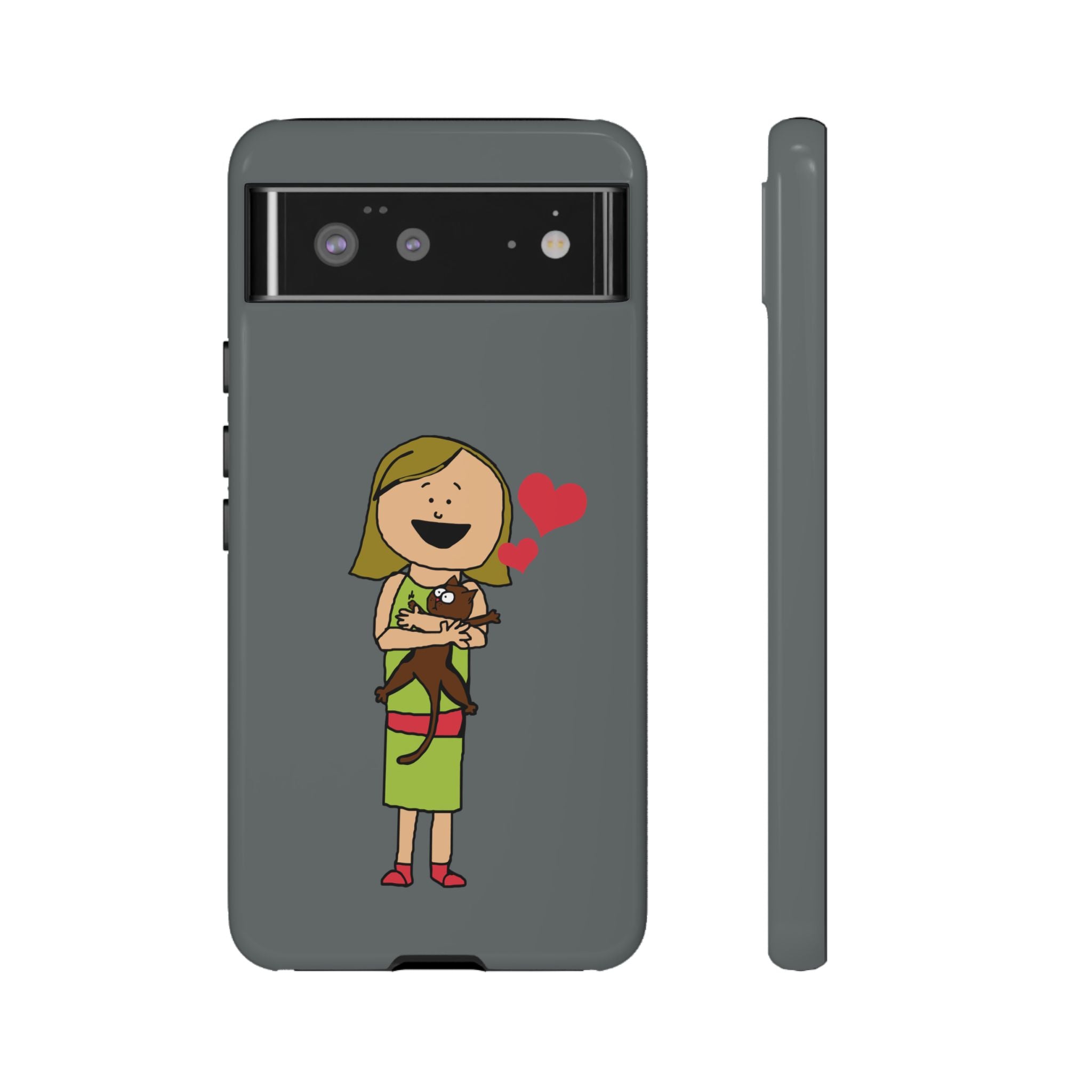 Pet Lover's Phone Case, Cute Animal Phone Cover, Gift for Dog Lovers, Cartoon Design, Fun Smartphone Accessory