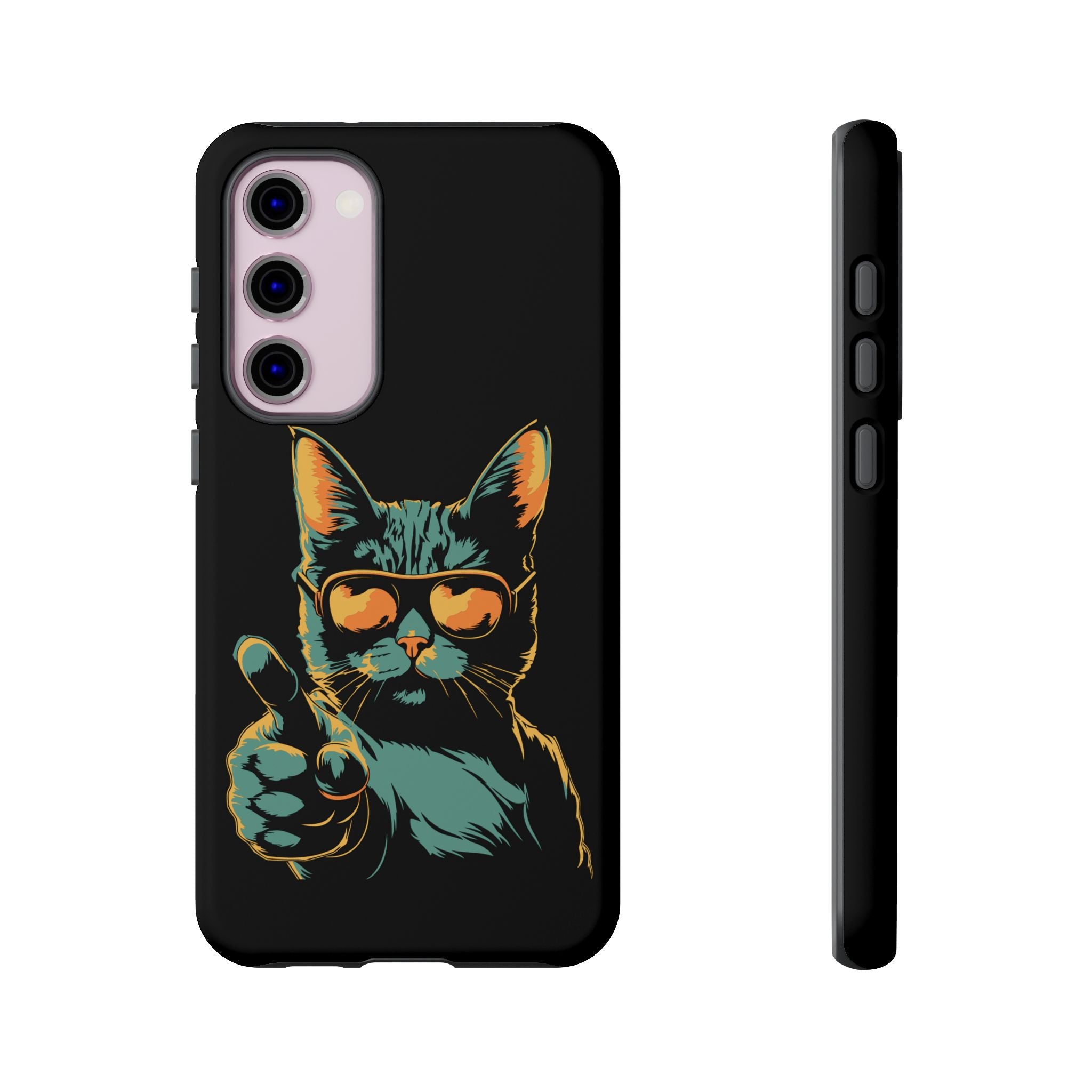 Cool Cat Phone Case, Stylish Phone Cover, Pet Lover Gift, Cute Cat Design, Fun Cat Accessories