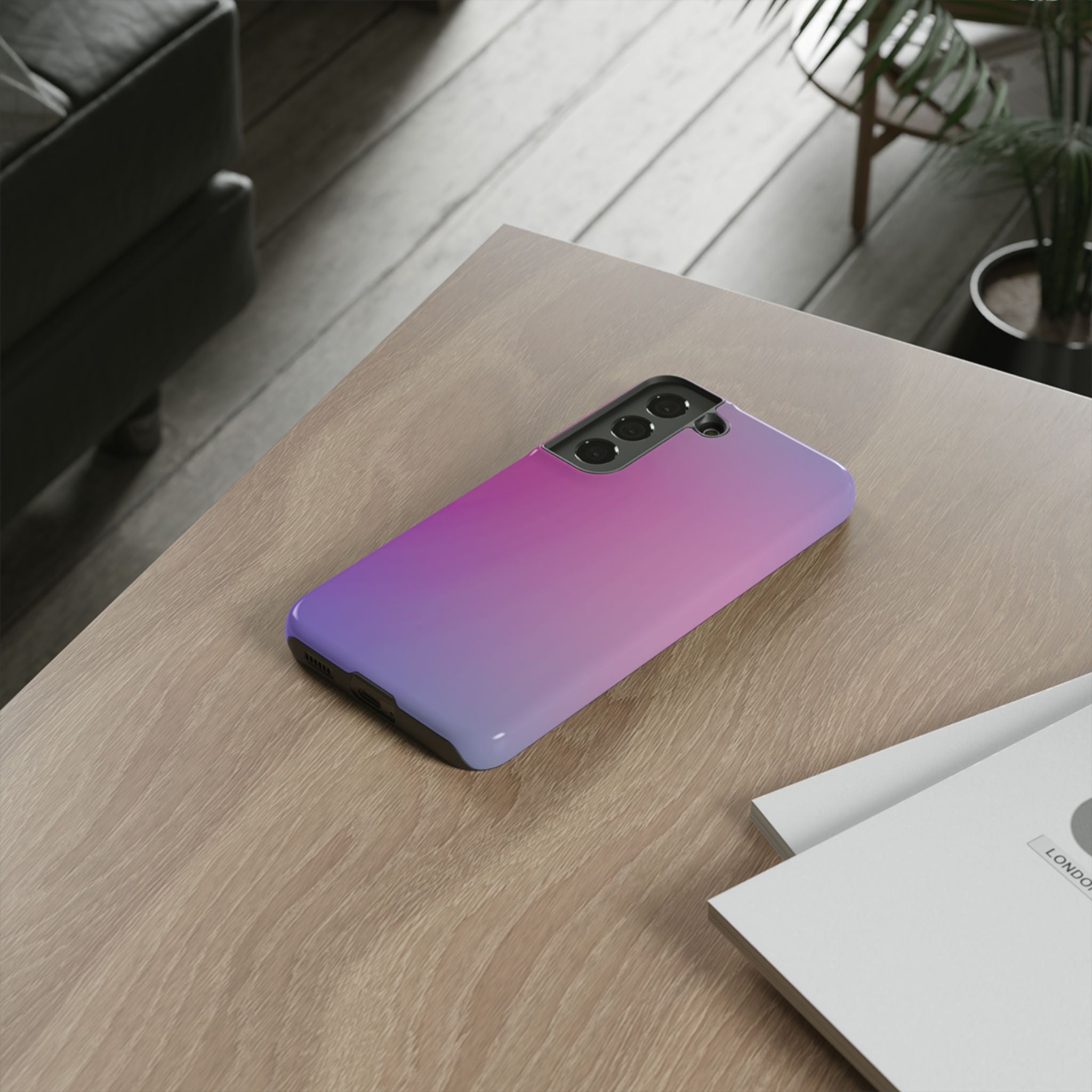 Stylish Phone Case, Tough Phone Cover, Gradient Phone Protector, Customizable Phone Shell, Durable Phone Accessory