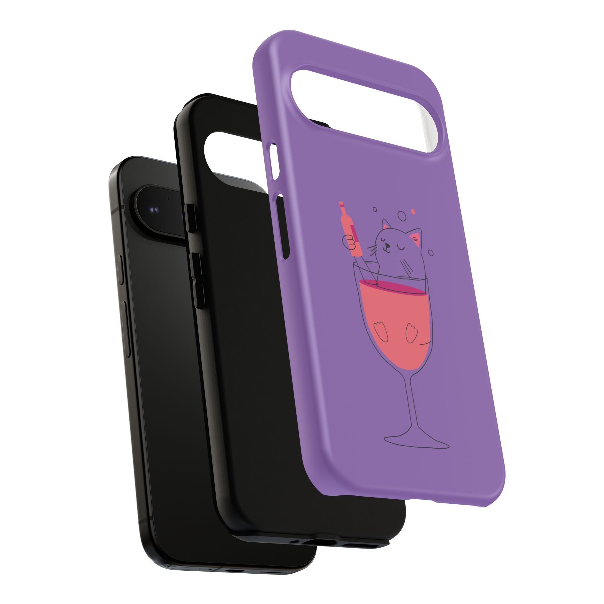 Cute Cat Phone Case, Fun Gift for Cat Lovers, Colorful Phone Cover, Pet Lover Accessory, Unique Cat Themed Case