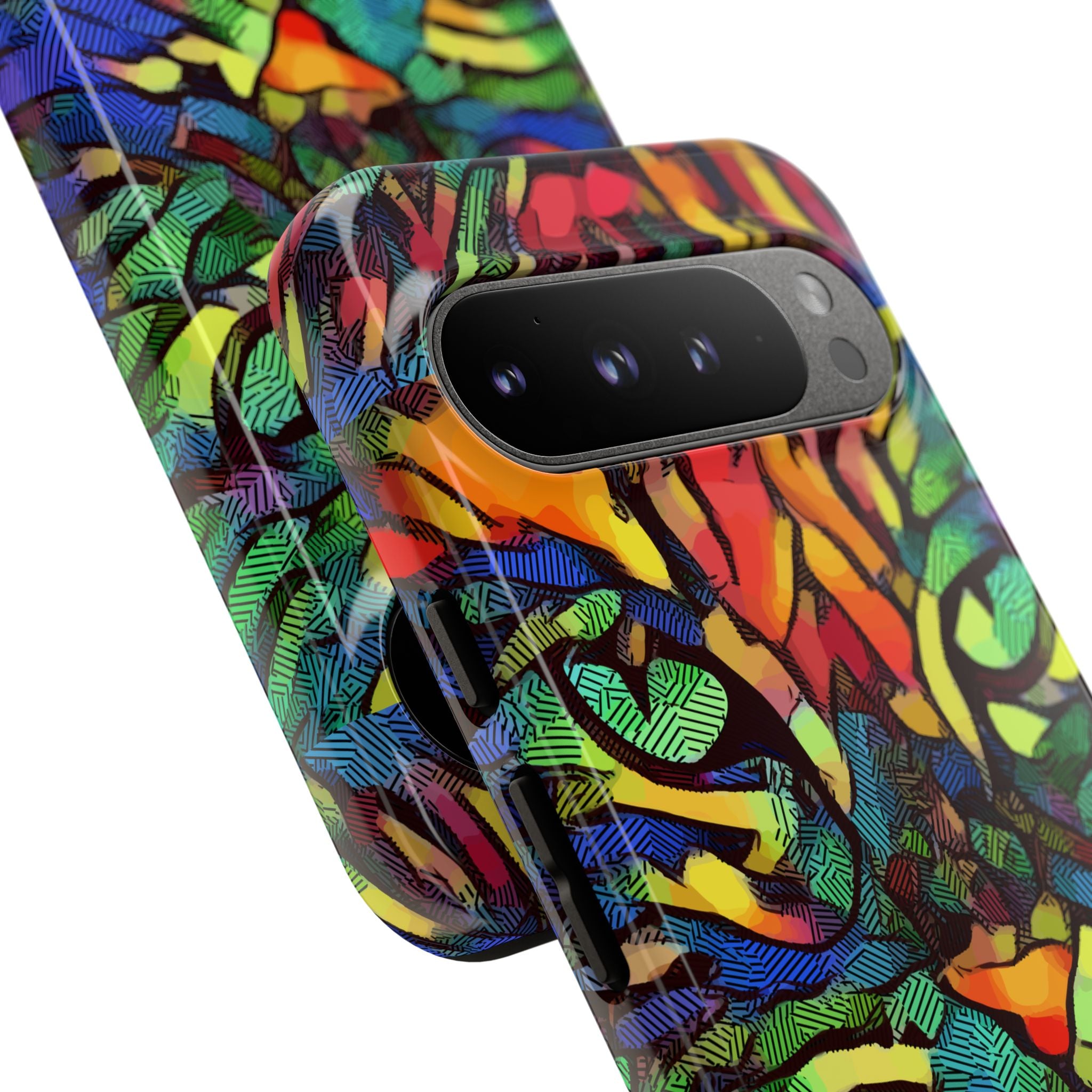 Colorful Phone Cases for Vibrant Style - Tough Cases, Unique Gifts, Animal Print, Artistic Design, Phone Accessories, Eco-Friendly