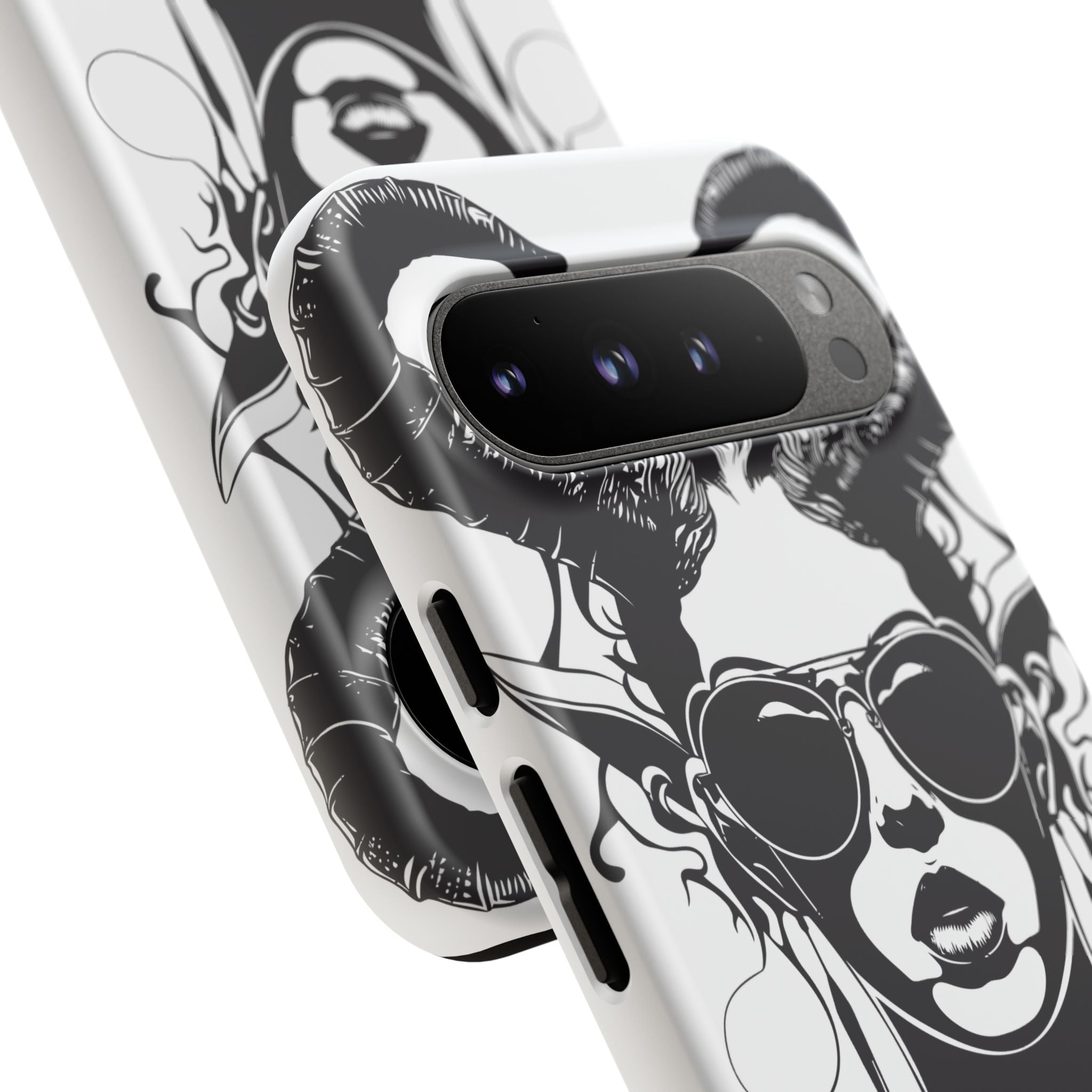 Tough Cases: Stylish Phone Case with Edgy Design, Protective Cover, Gift for Her, Trendy Accessories, Unique Art, Holiday Present