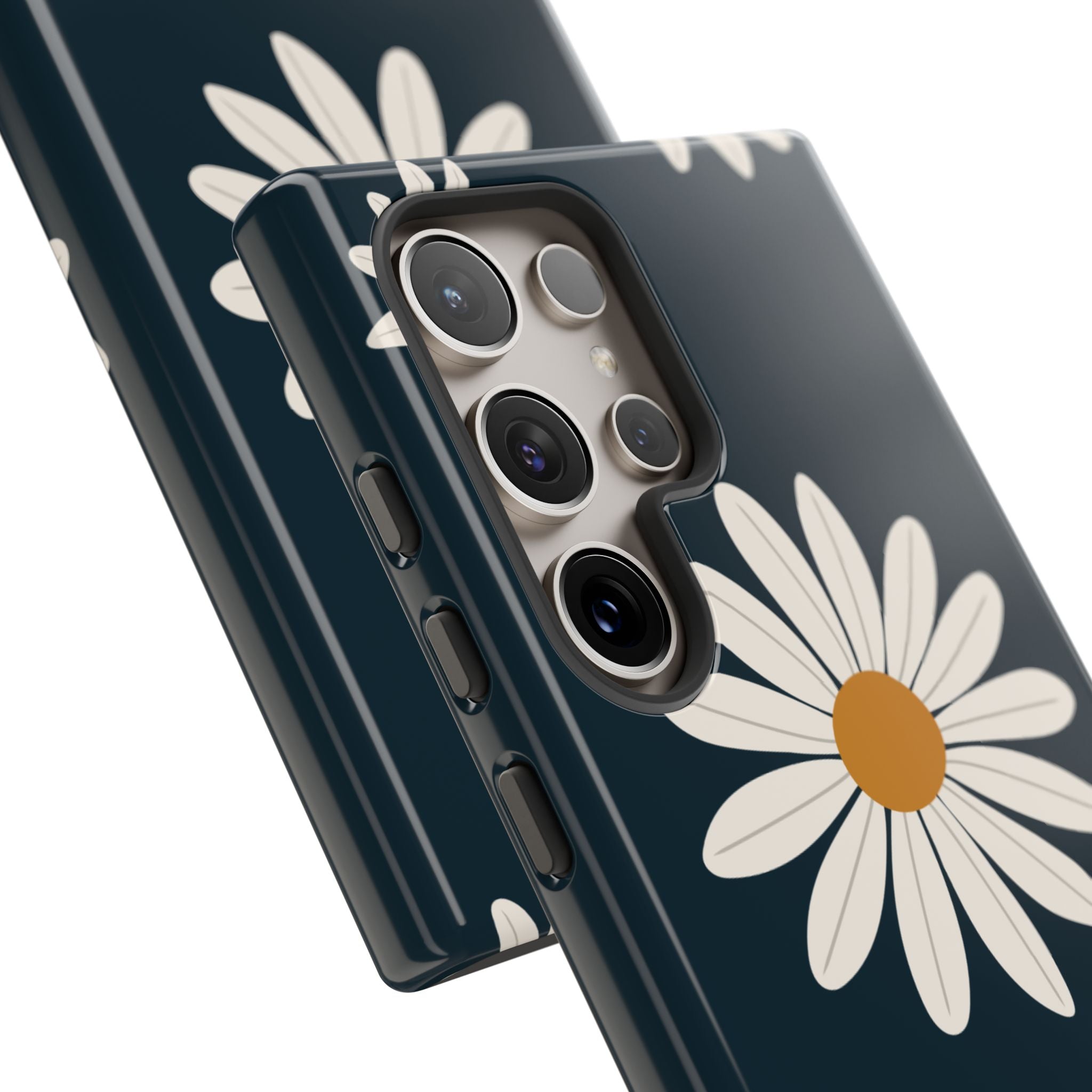 Daisy Phone Case, Floral Phone Cover, Tough Phone Case, Gift for Flower Lovers, Smartphone Accessory, Spring Design
