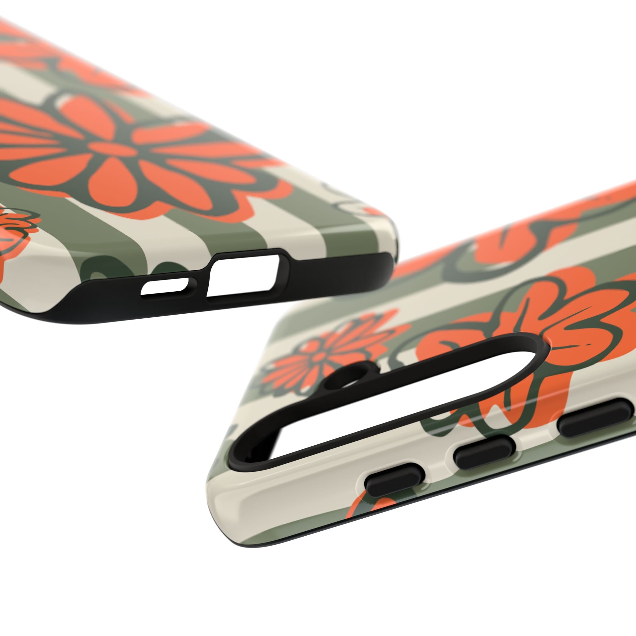 Floral Tough Phone Case - Trendy Protector for Pet Lovers, Super Cute Gift, Floral Design, Stylish Phone Cover, Unique Accessory