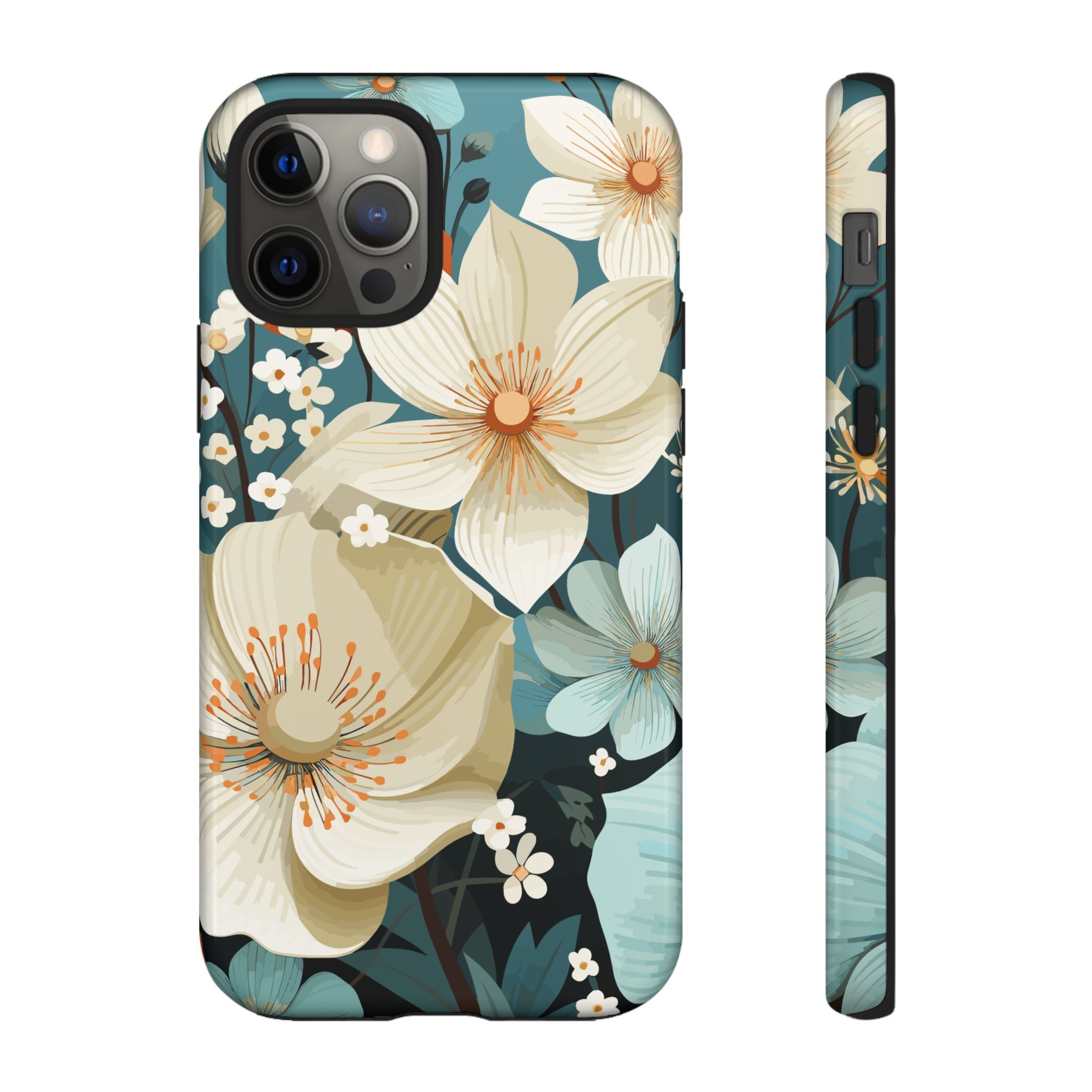 Floral Phone Case, Stylish Tough Cases with Botanical Design, Flower Print Phone Cover, Gifts for Nature Lovers, Eco-Friendly Mobile Cover