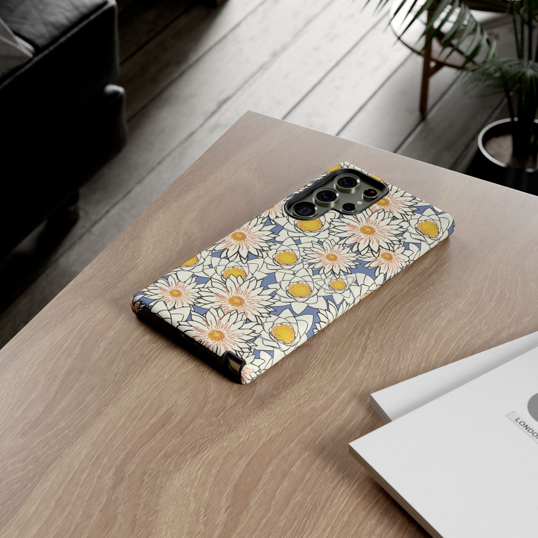 Stylish Phone Case, Floral Protective Cover, Gift for Nature Lovers, Trendy Tech Accessory, Customizable Phone Case