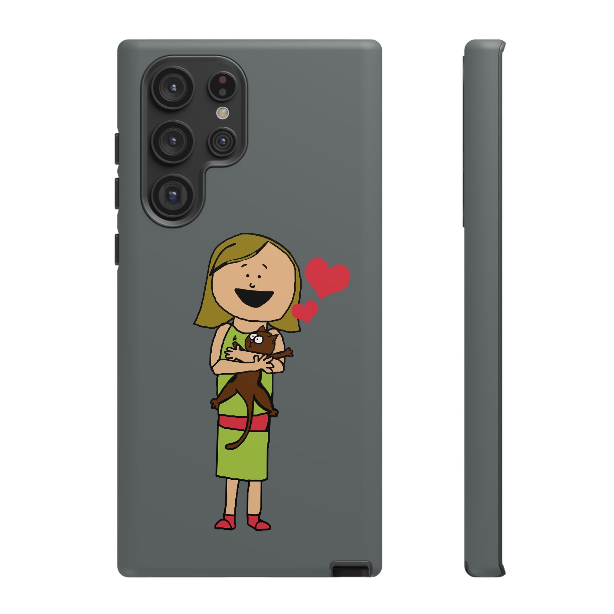 Pet Lover's Phone Case, Cute Animal Phone Cover, Gift for Dog Lovers, Cartoon Design, Fun Smartphone Accessory