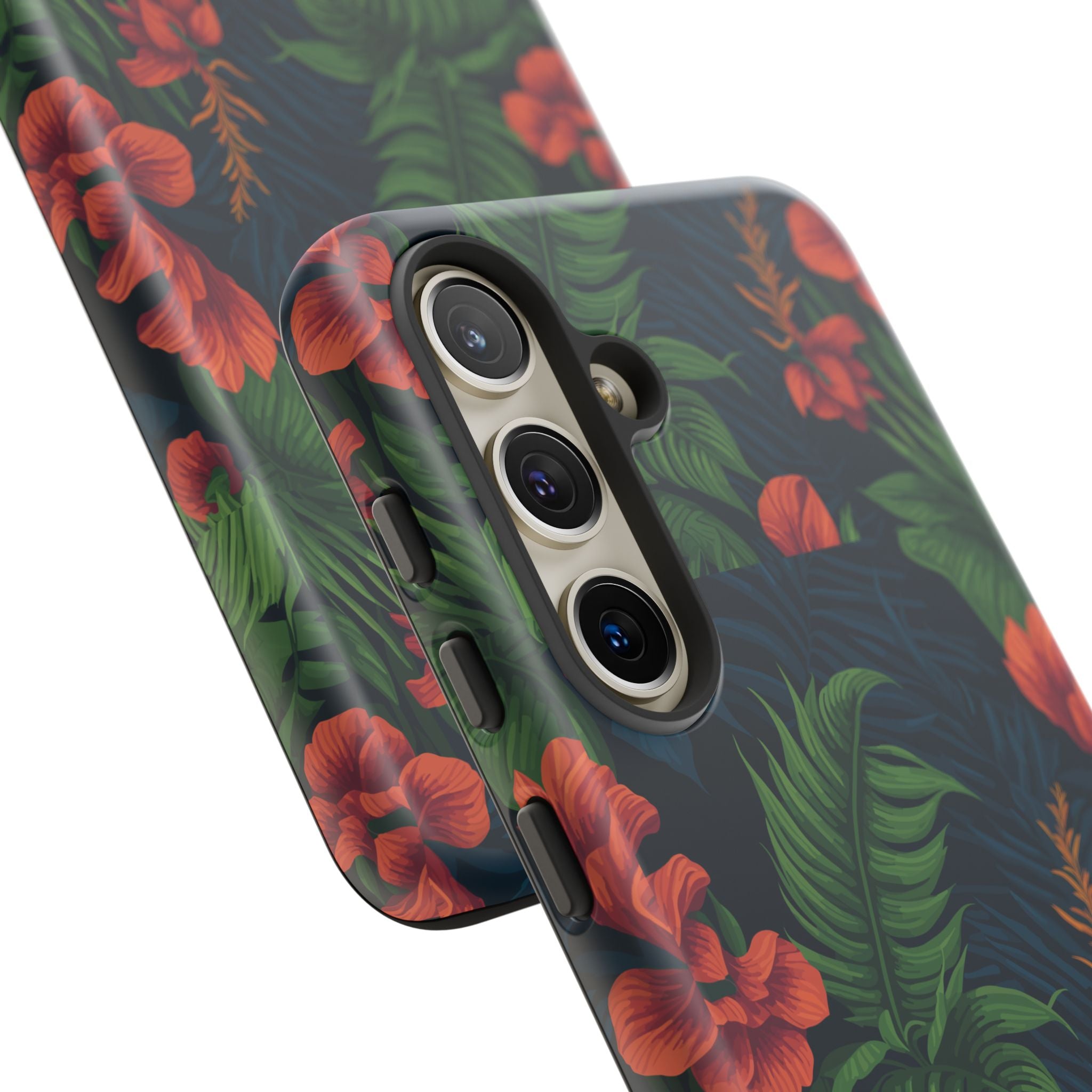 Tropical Phone Case with Floral Design, Eco-Friendly Protection for Summer Vibes, Ideal Gift for Nature Lovers, Vibrant Background