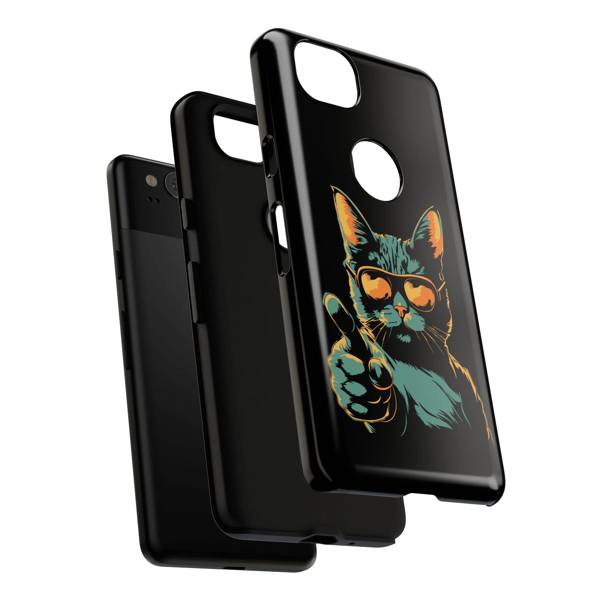 Cool Cat Phone Case, Stylish Phone Cover, Pet Lover Gift, Cute Cat Design, Fun Cat Accessories