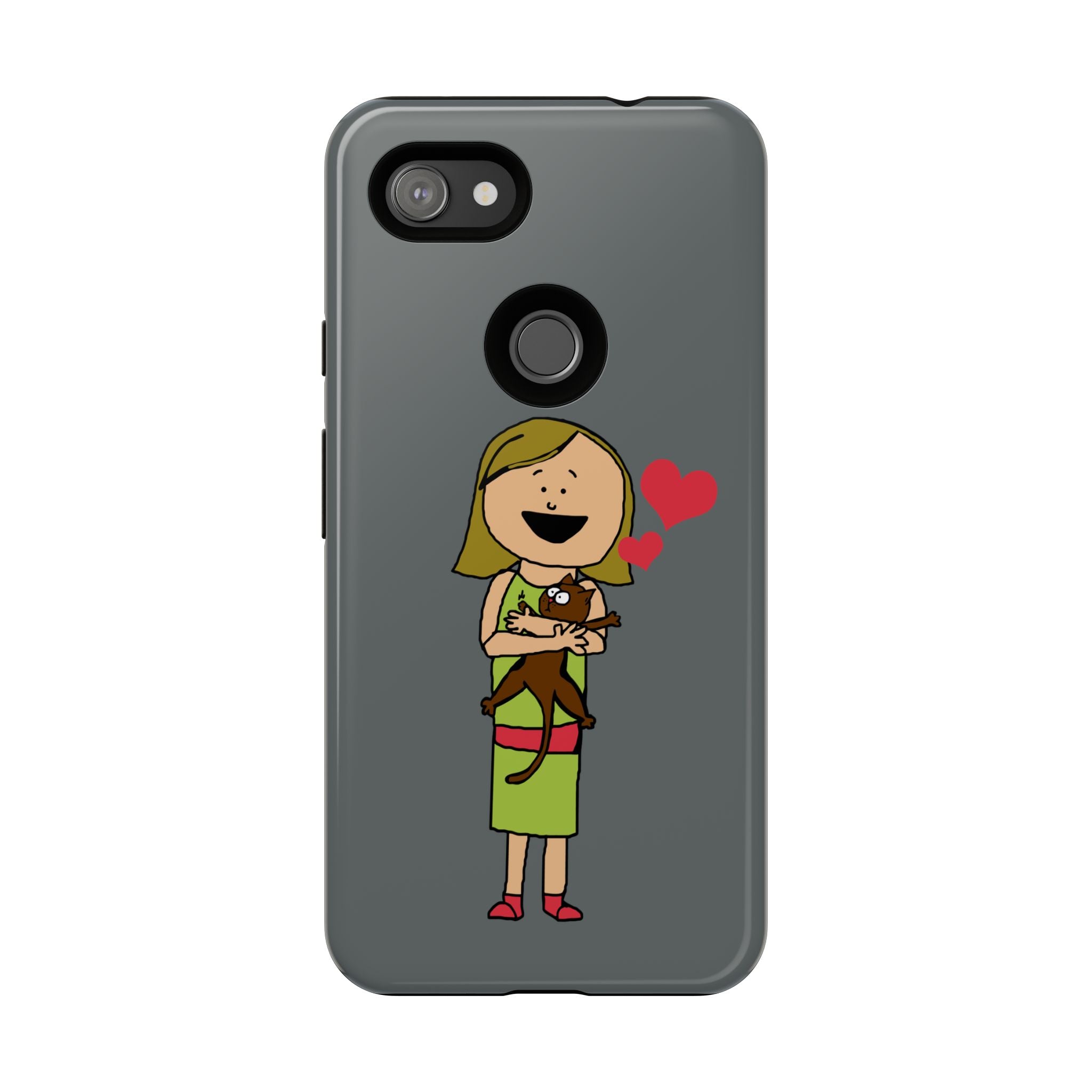 Pet Lover's Phone Case, Cute Animal Phone Cover, Gift for Dog Lovers, Cartoon Design, Fun Smartphone Accessory