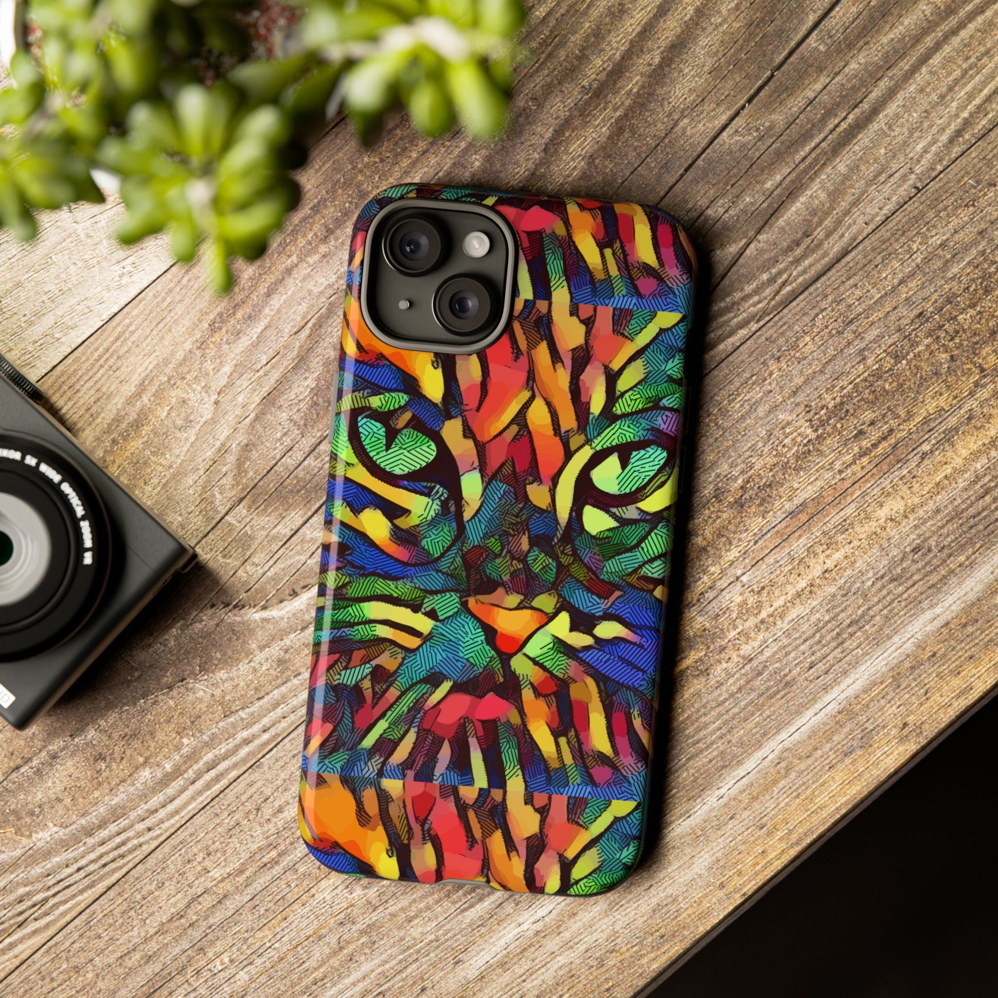 Colorful Phone Cases for Vibrant Style - Tough Cases, Unique Gifts, Animal Print, Artistic Design, Phone Accessories, Eco-Friendly