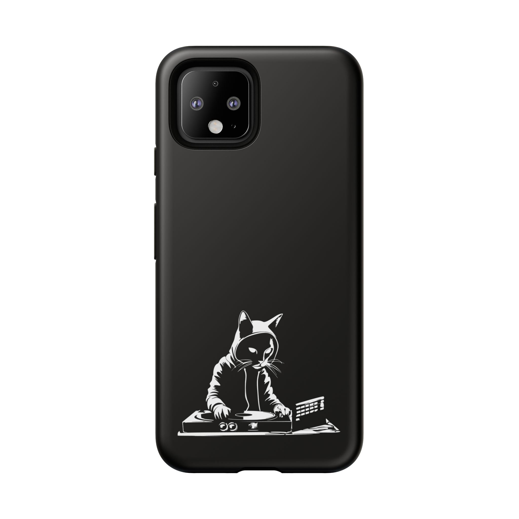 Cat DJ Phone Case | Stylish Tough Cases for Music Lovers, Gift for Cat Owners, Unique Phone Accessory, Cool Tech Gear