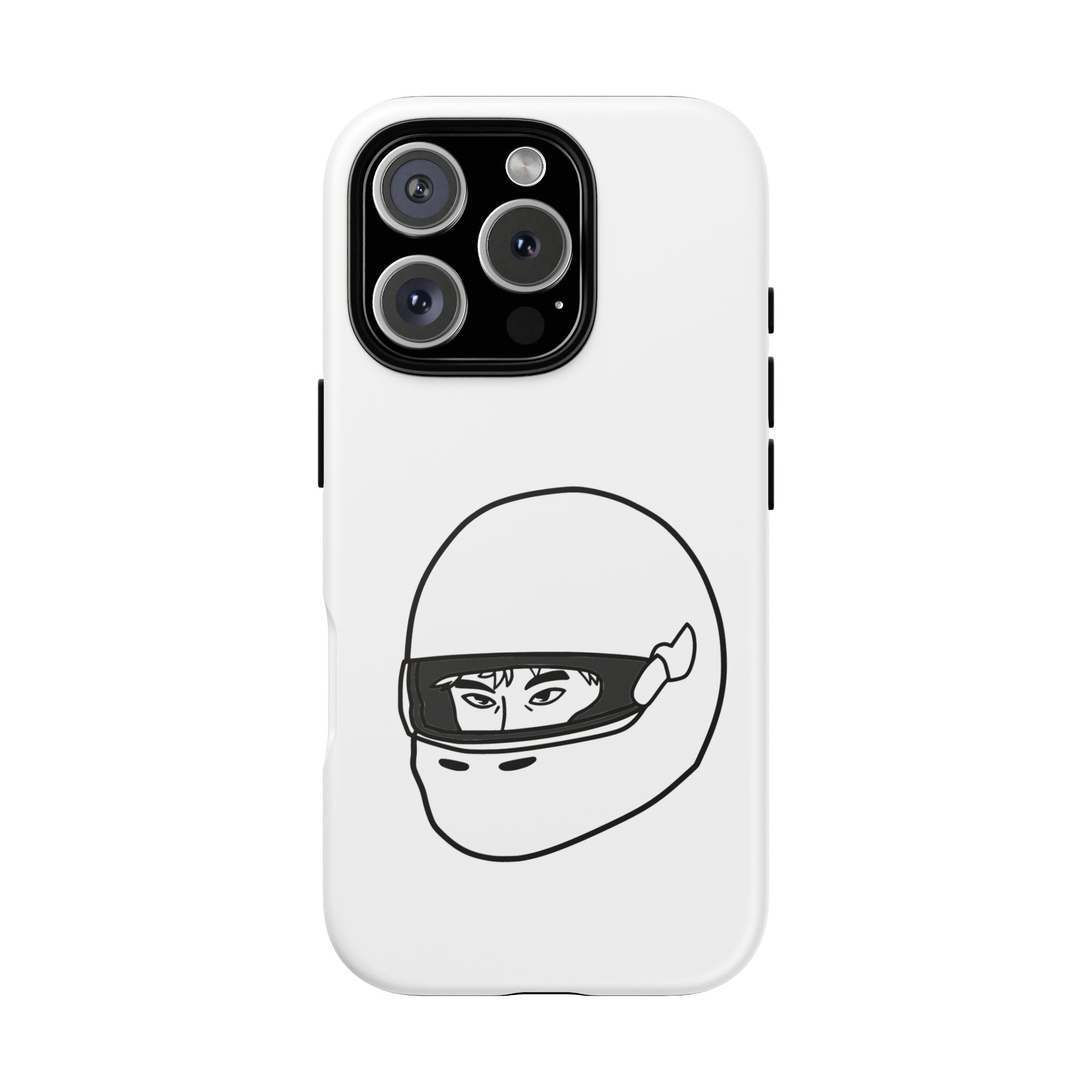 Stylish Phone Case with Racing Helmet Design | Tough Cases | Unique Gift, Motorcycle Enthusiast, Race Lover, Custom Accessory, Everyday Use