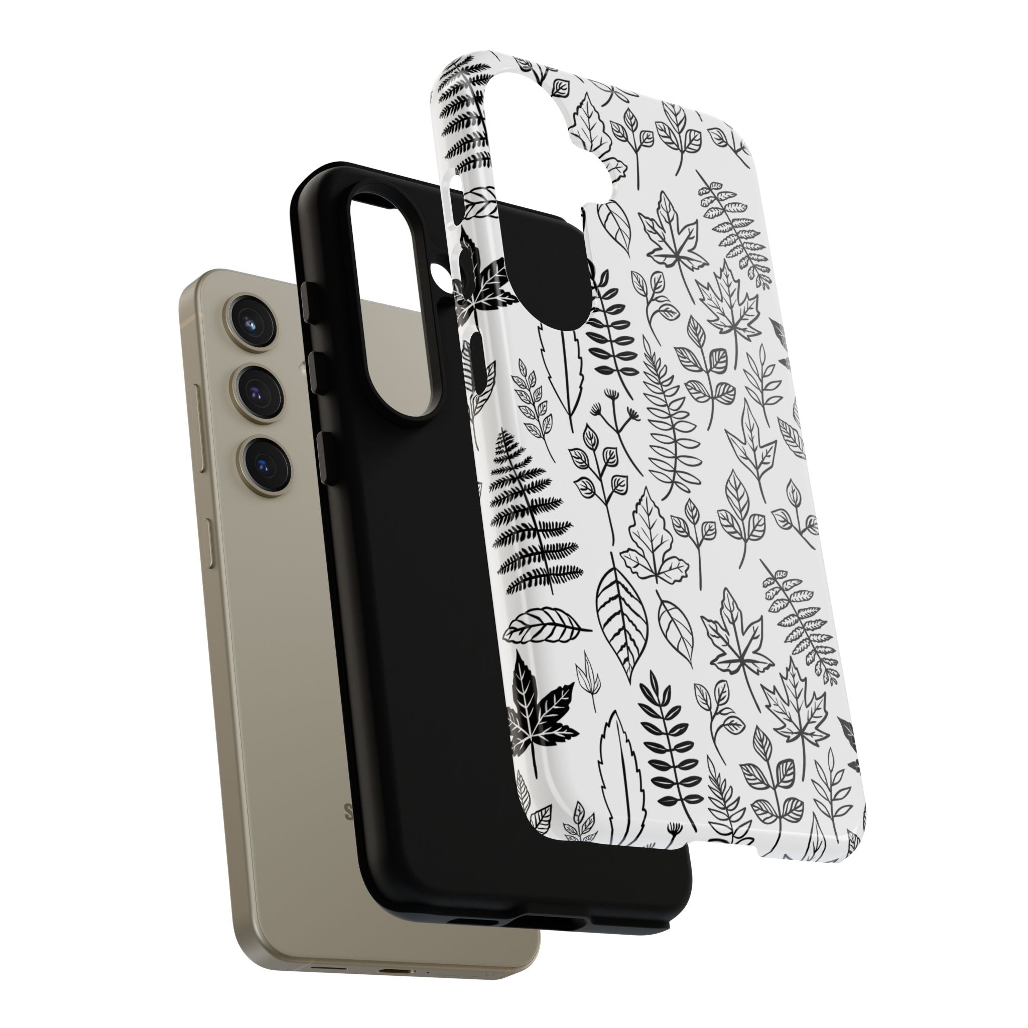 Stylish Phone Case for Nature Lovers, Botanical Design, Gift for Her, Fall Accessories, Customizable Tech Gear