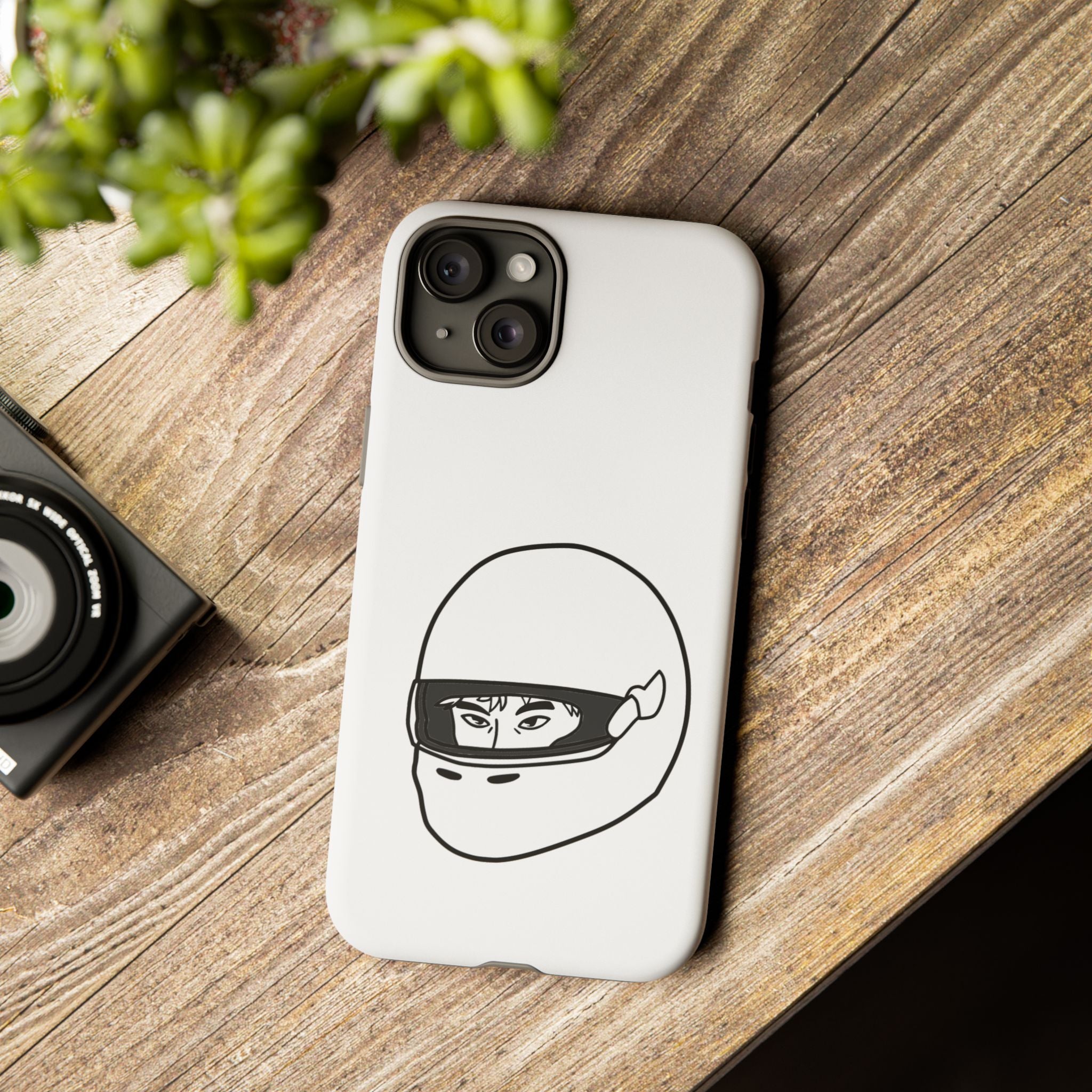 Stylish Phone Case with Racing Helmet Design | Tough Cases | Unique Gift, Motorcycle Enthusiast, Race Lover, Custom Accessory, Everyday Use